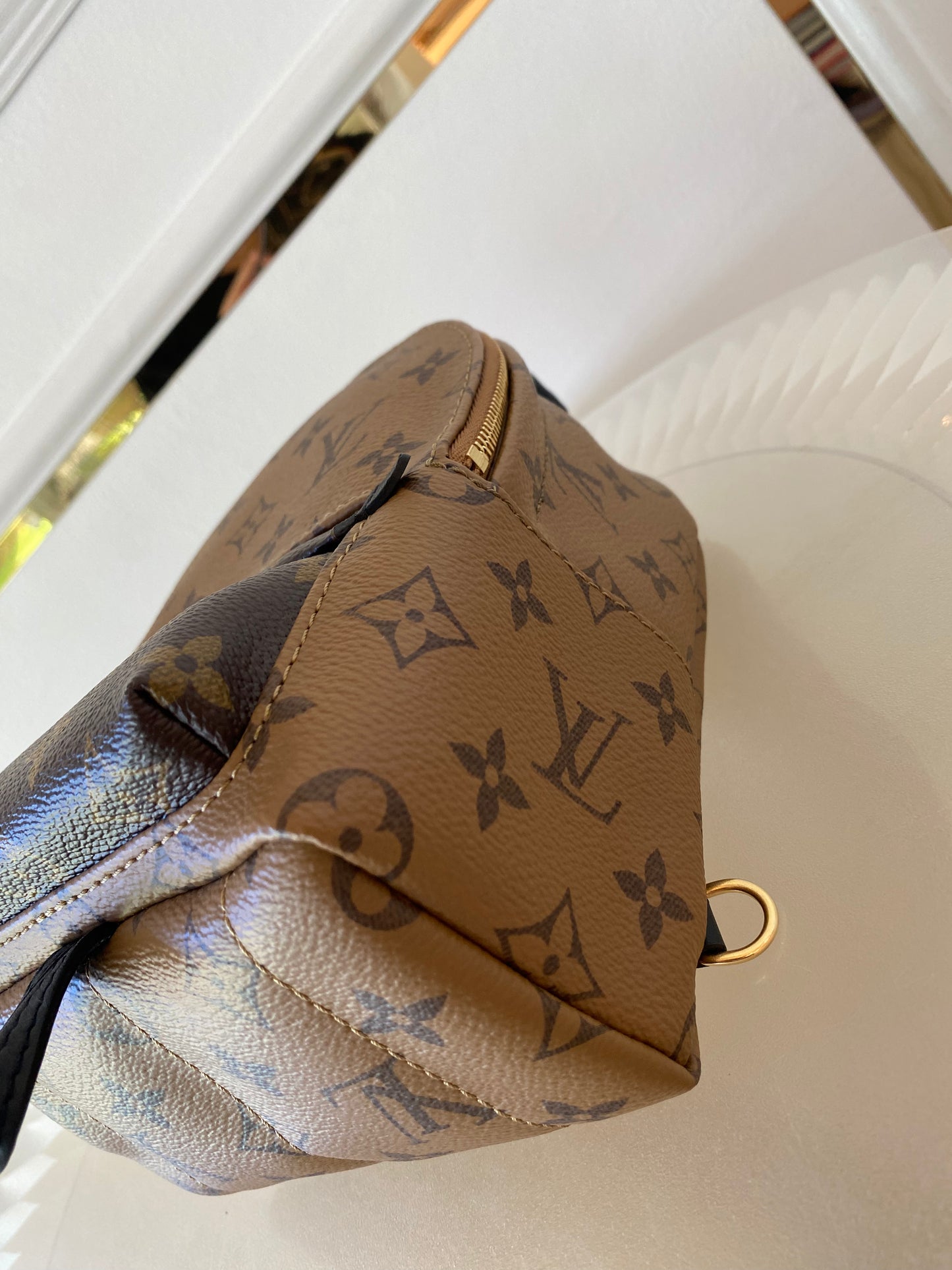 LOUIS VUITTON Mini Palmspring Mono Reverse Mini Backpack