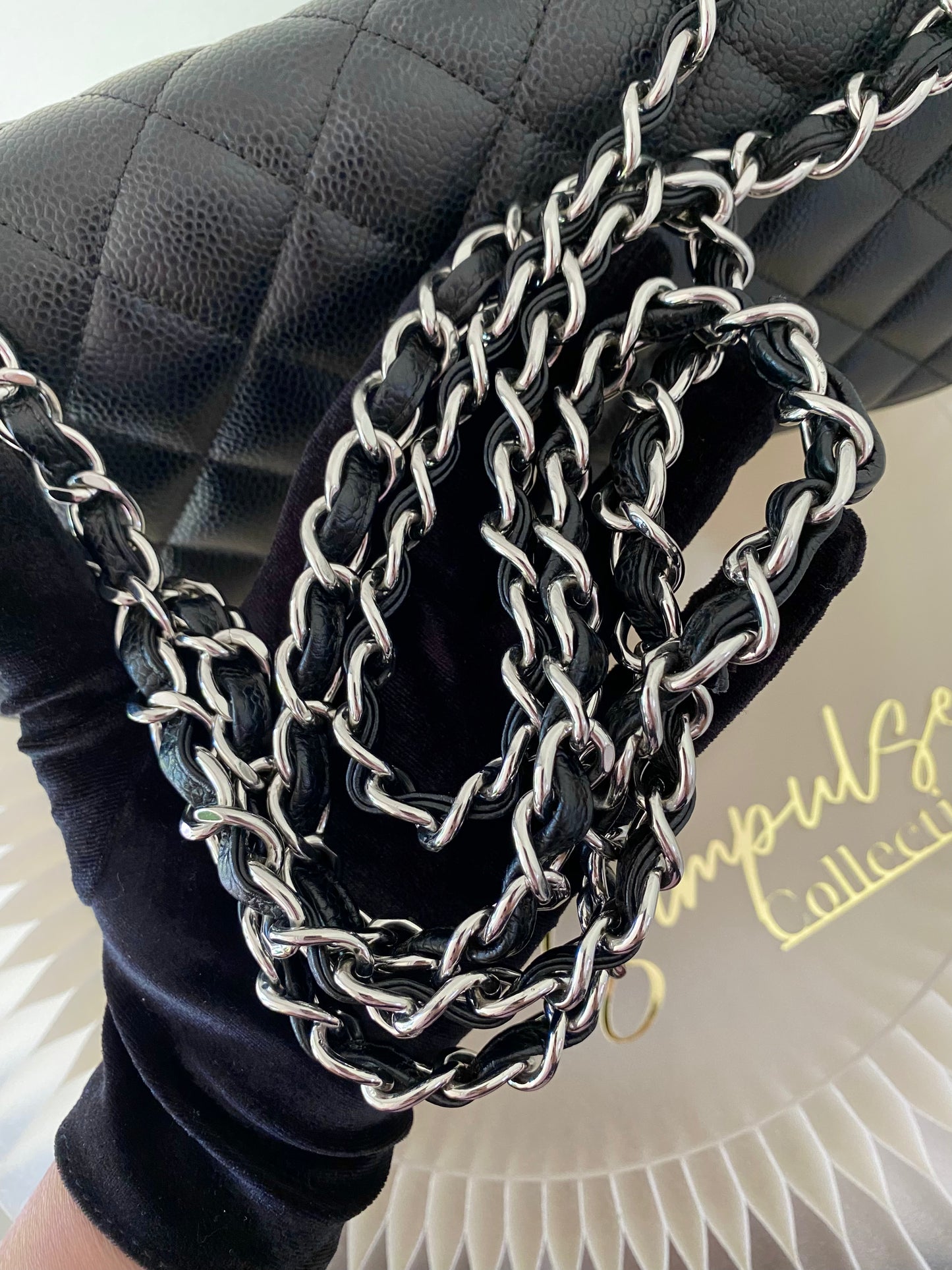 Chanel Jumbo Double Flap Caviar SHW