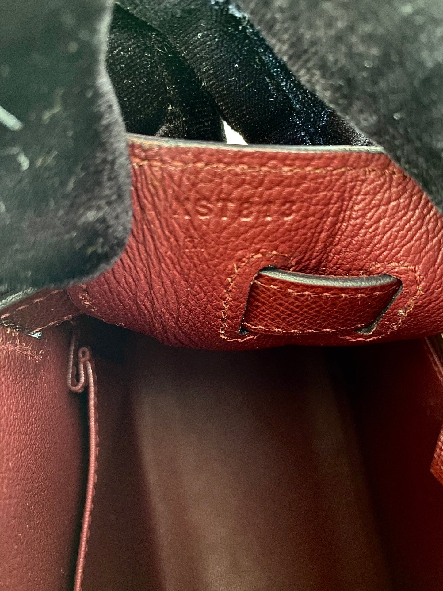 HERMES Kelly 32 Bordeaux Epsom Sellier GHW