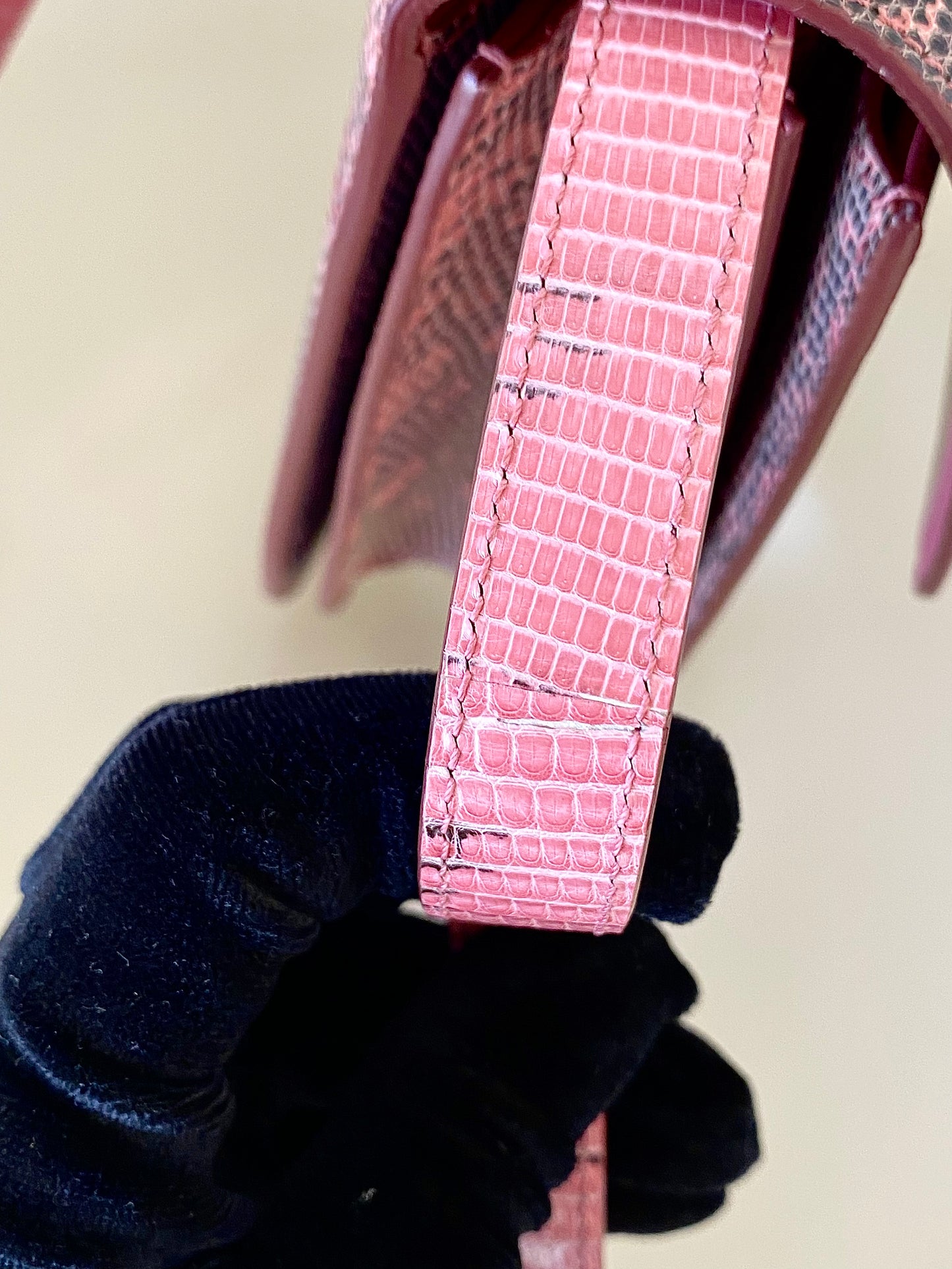 CELINE Medium Classic Box Pink/Grey Lizard Bag