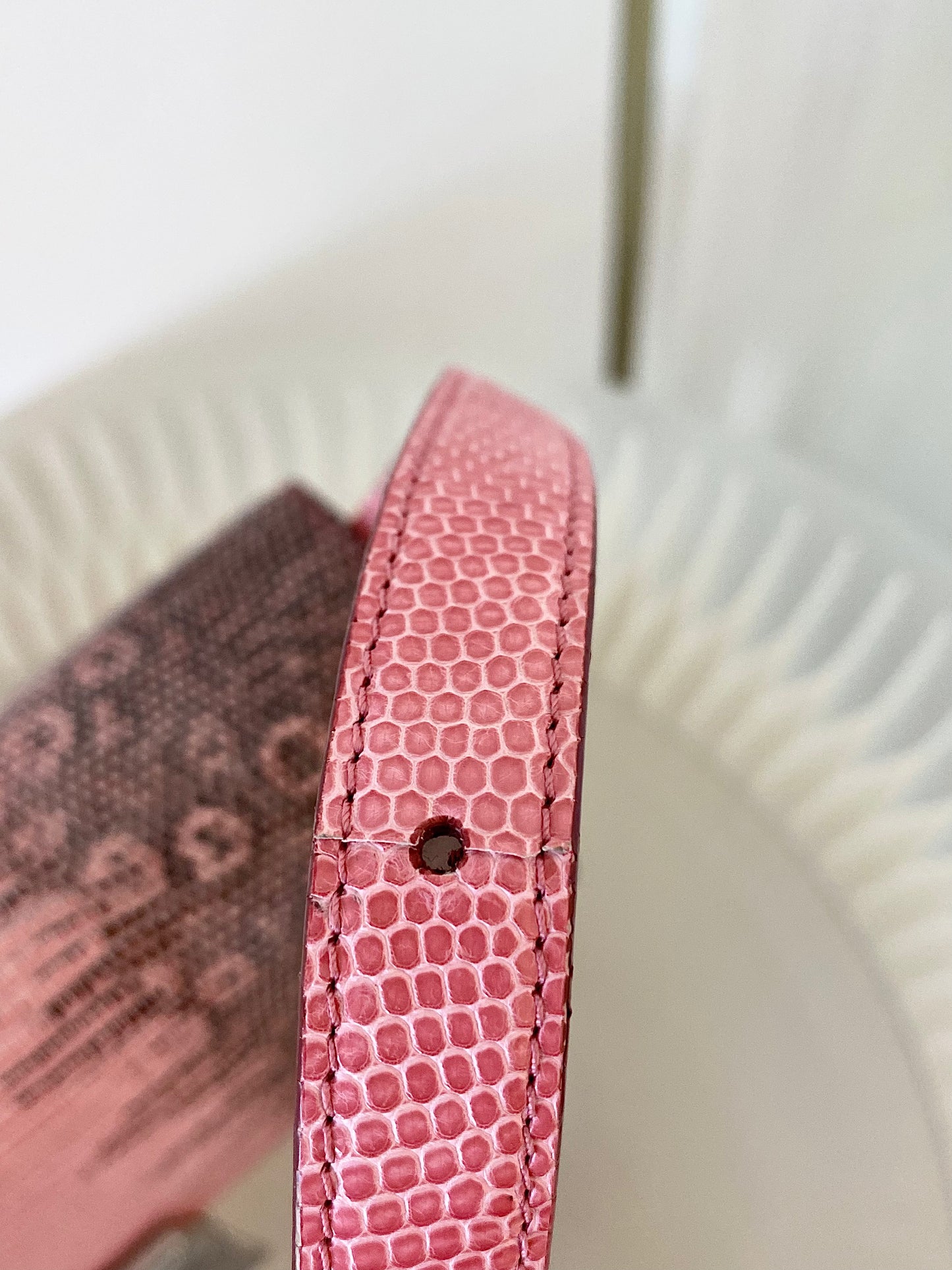 CELINE Medium Classic Box Pink/Grey Lizard Bag