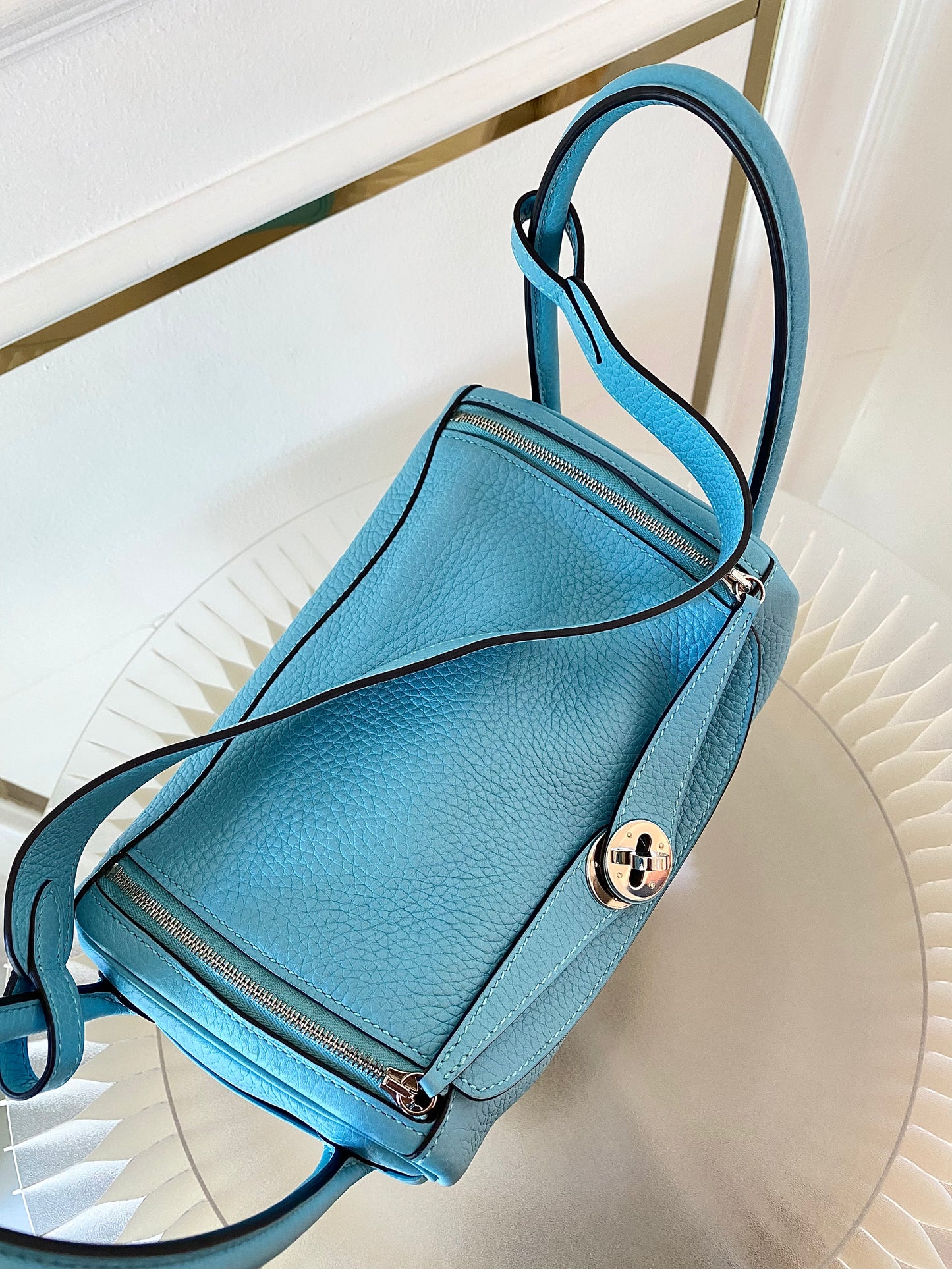 HERMES Lindy 26 Tiffany Blue