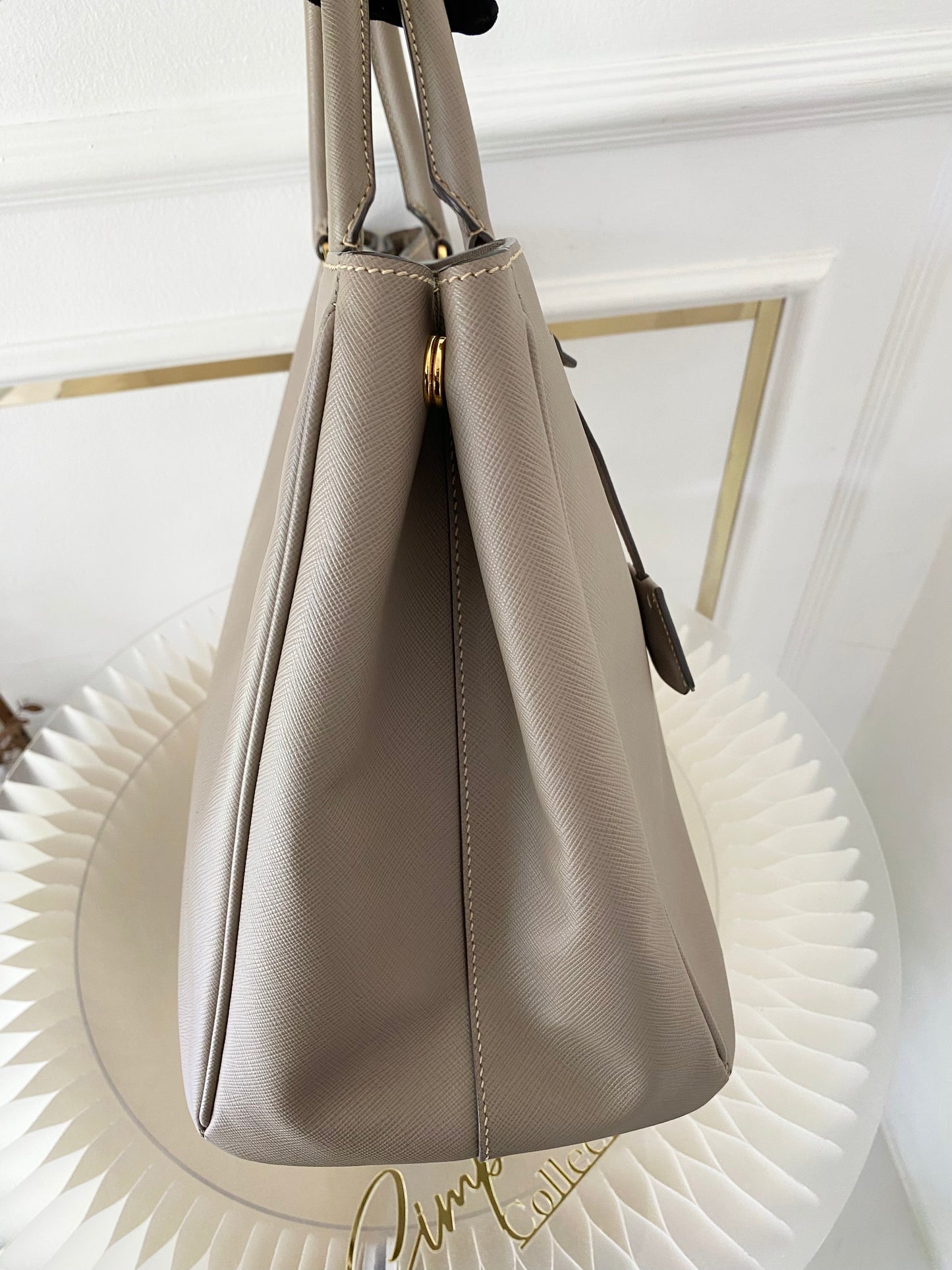 Prada  Saffiano Lux Beige Tote