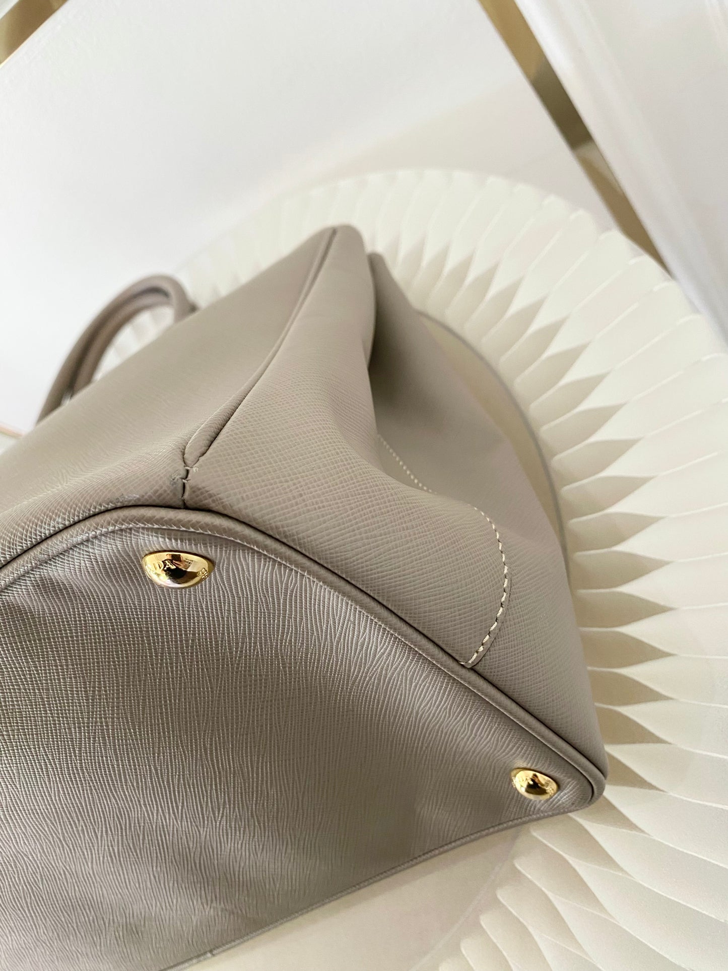 Prada  Saffiano Lux Beige Tote