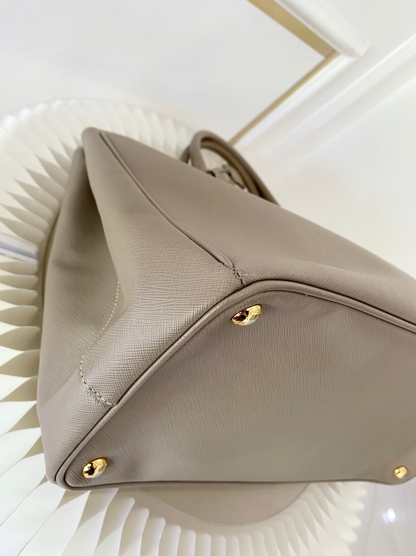 Prada  Saffiano Lux Beige Tote
