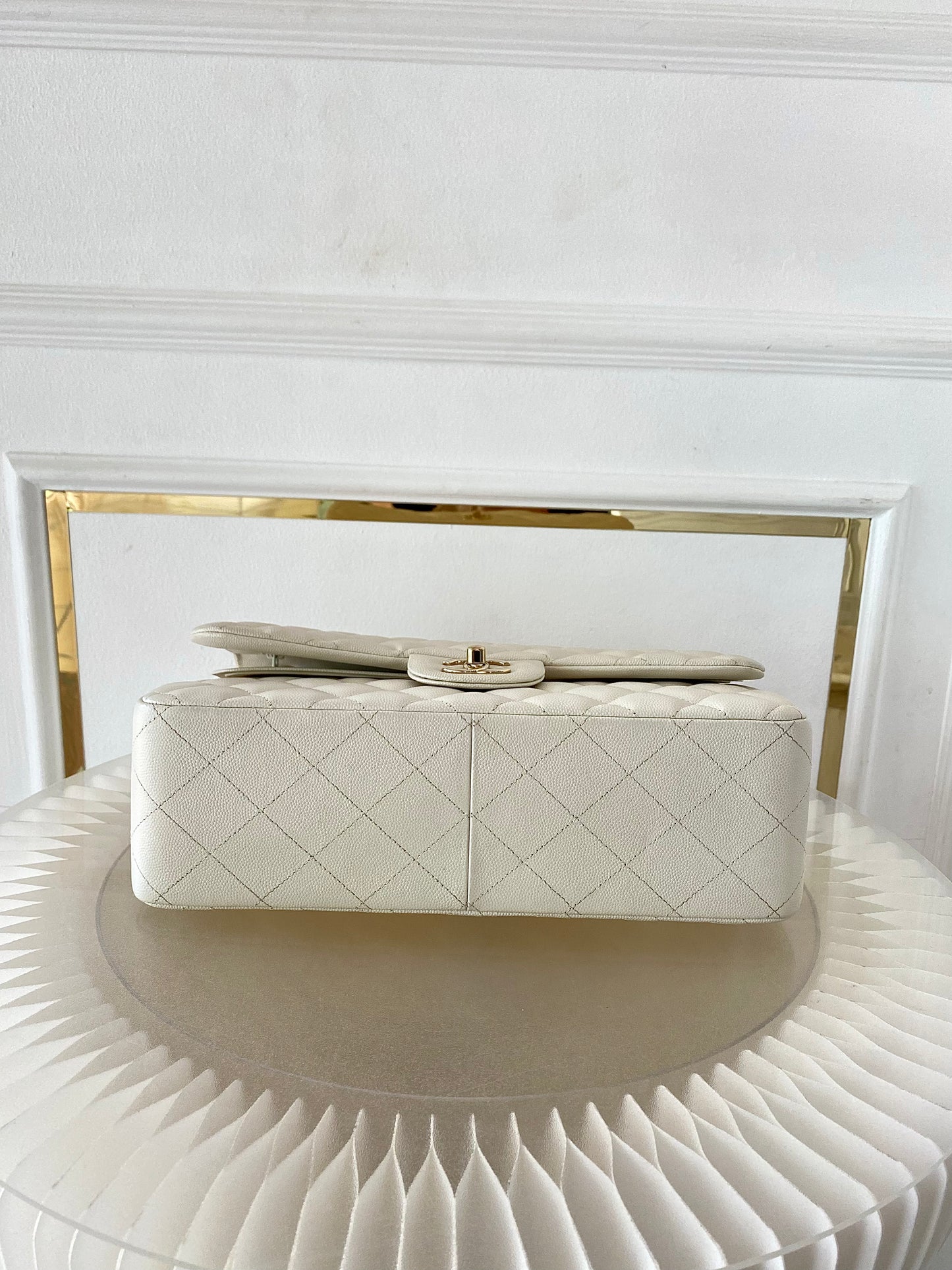 CHANEL Jumbo Double Flap Caviar LGHW