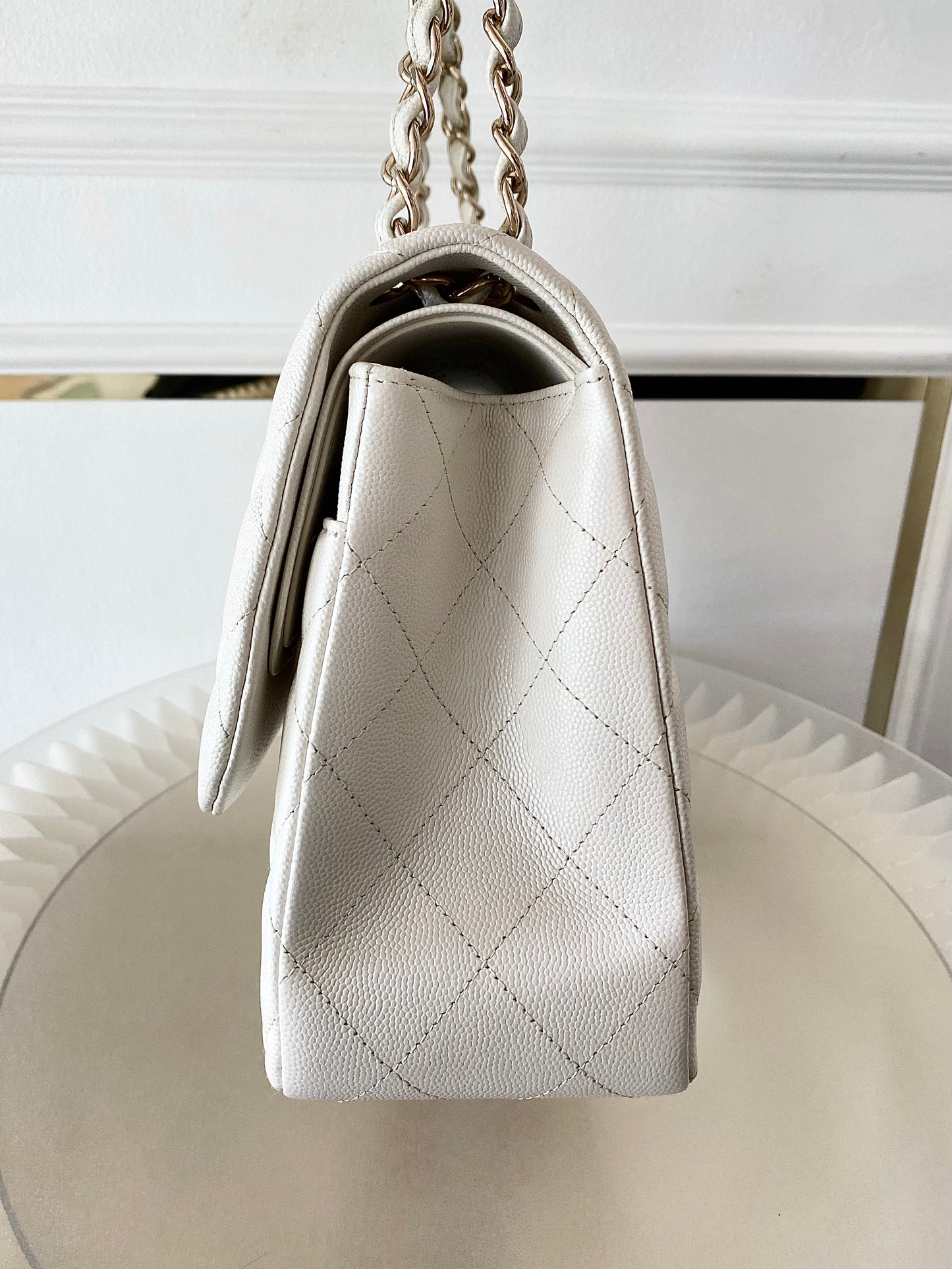 CHANEL Jumbo Double Flap Caviar LGHW