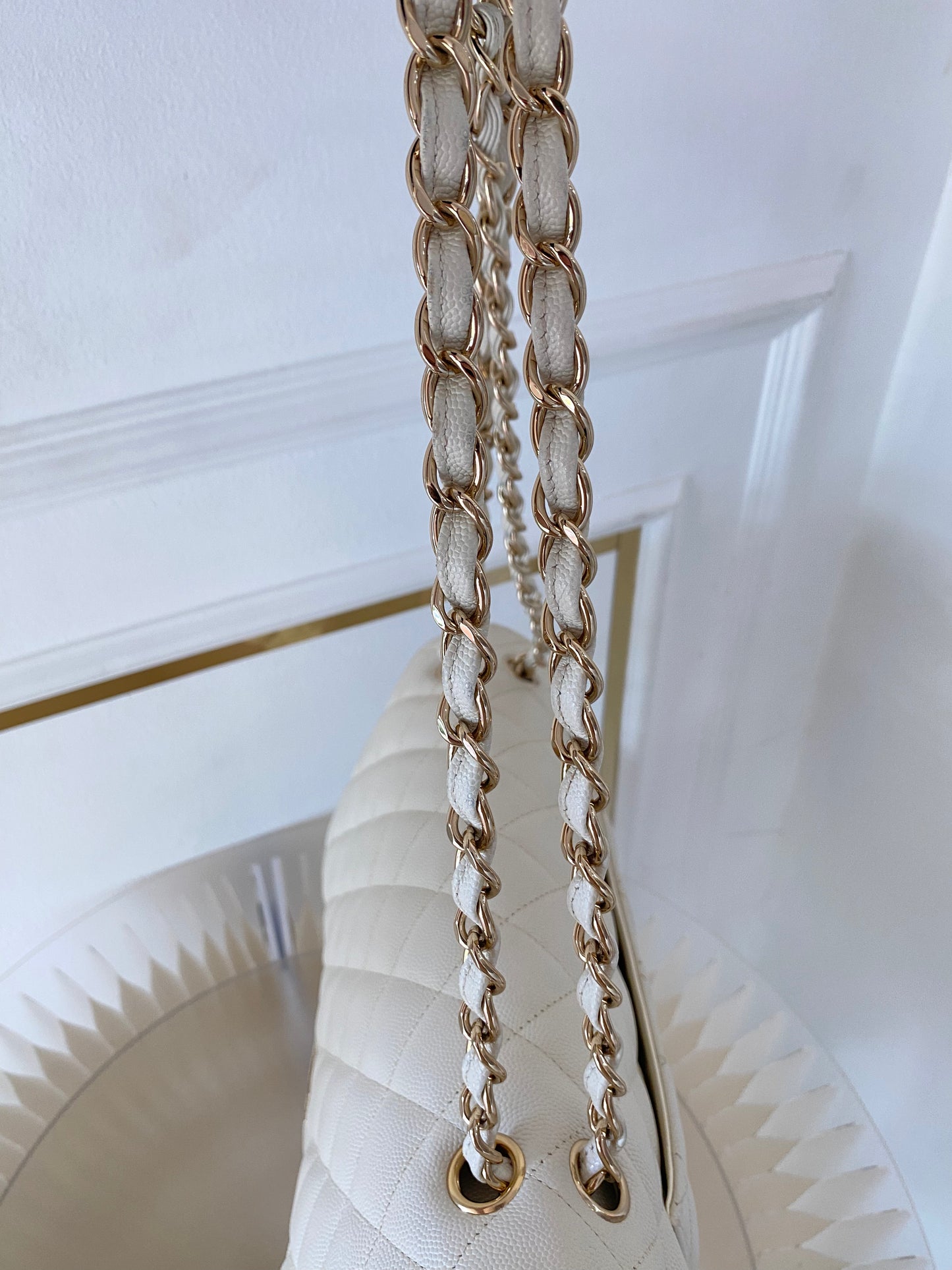 CHANEL Jumbo Double Flap Caviar LGHW