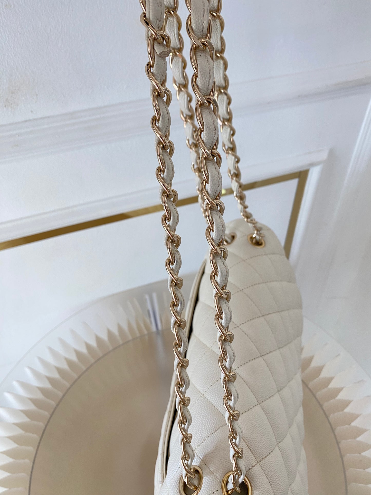 CHANEL Jumbo Double Flap Caviar LGHW