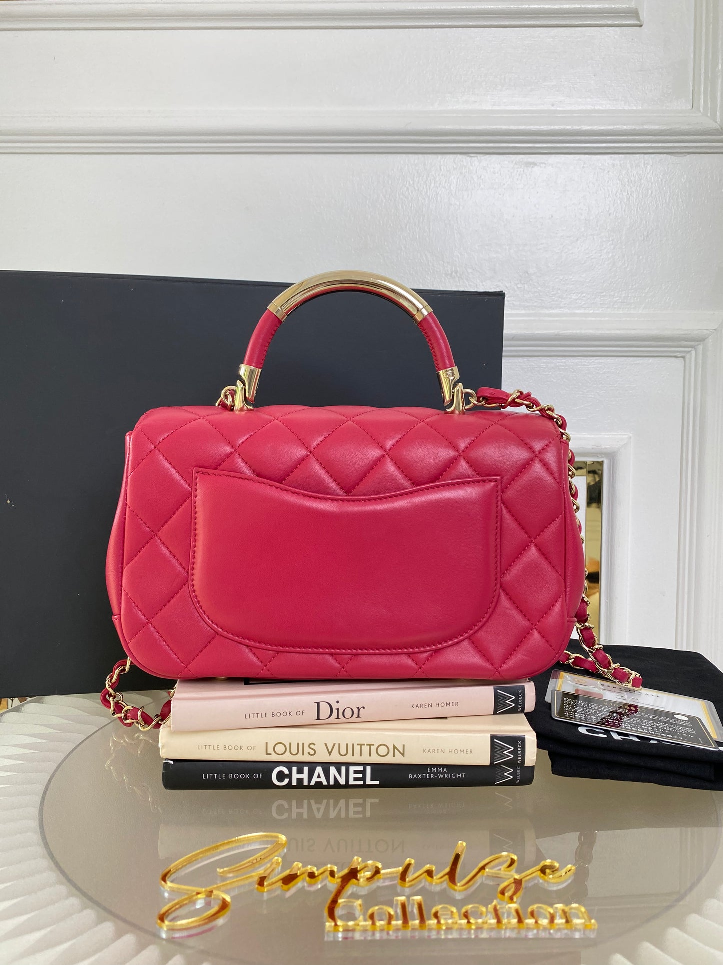 Chanel Small Lambskin Carry Chic Flap