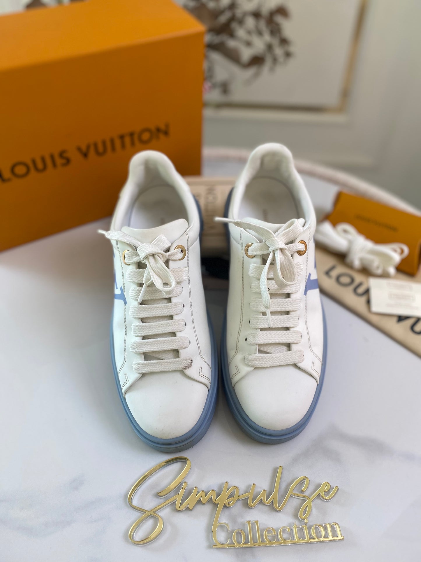 LV Time Out Blue Sneakers