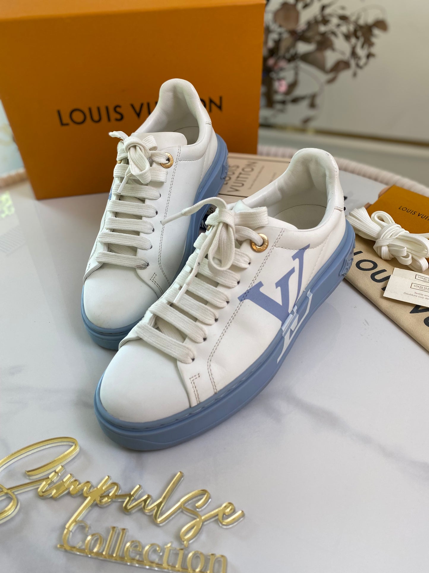 LV Time Out Blue Sneakers