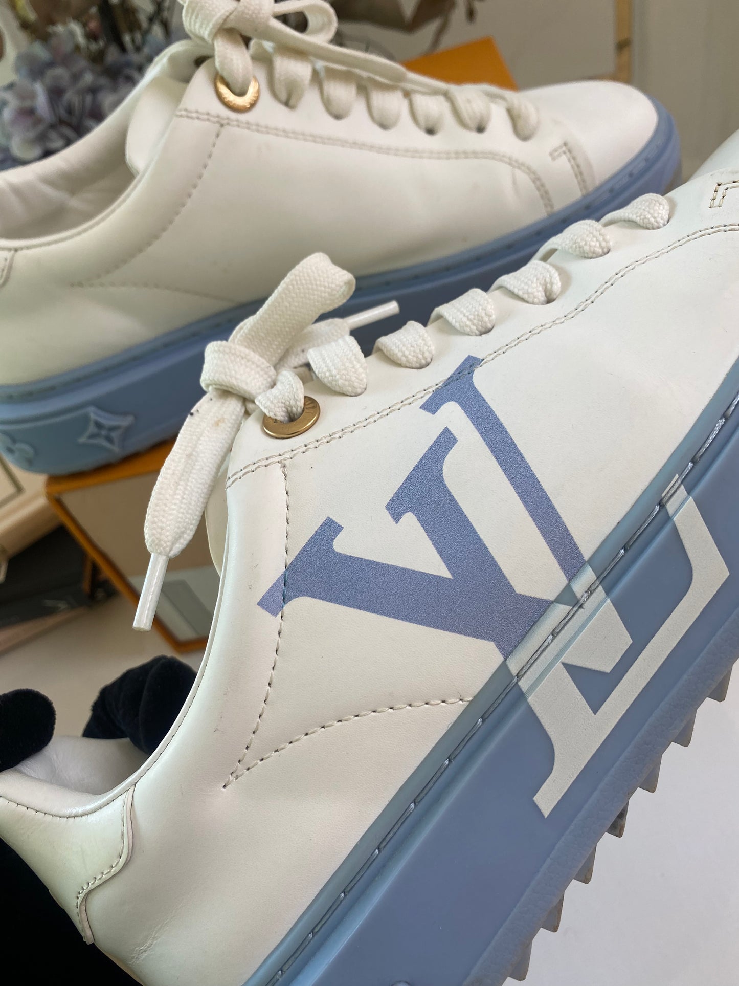 LV Time Out Blue Sneakers