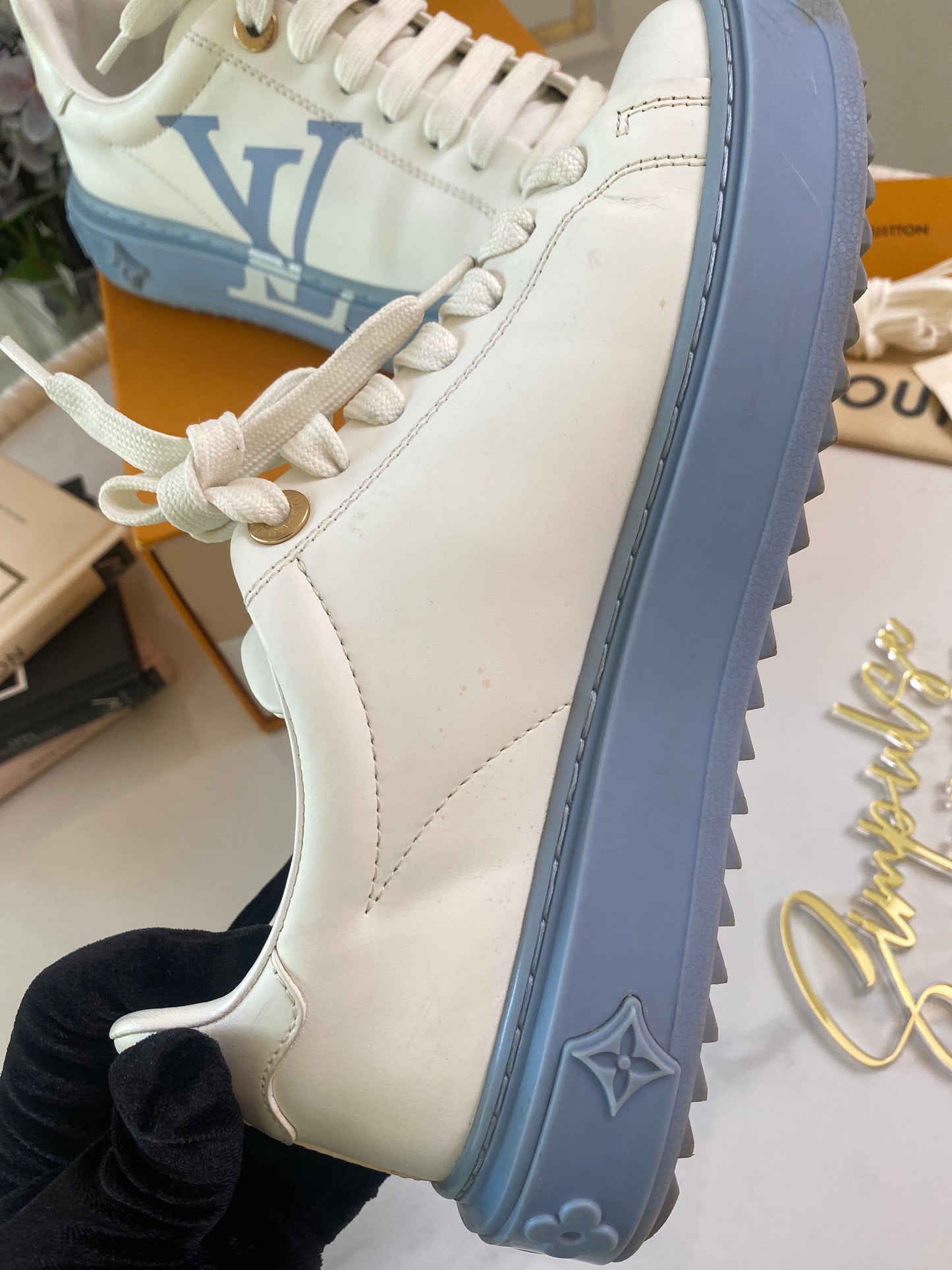 LV Time Out Blue Sneakers