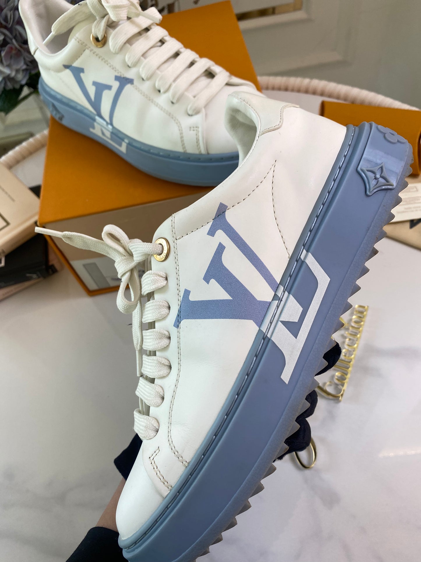 LV Time Out Blue Sneakers