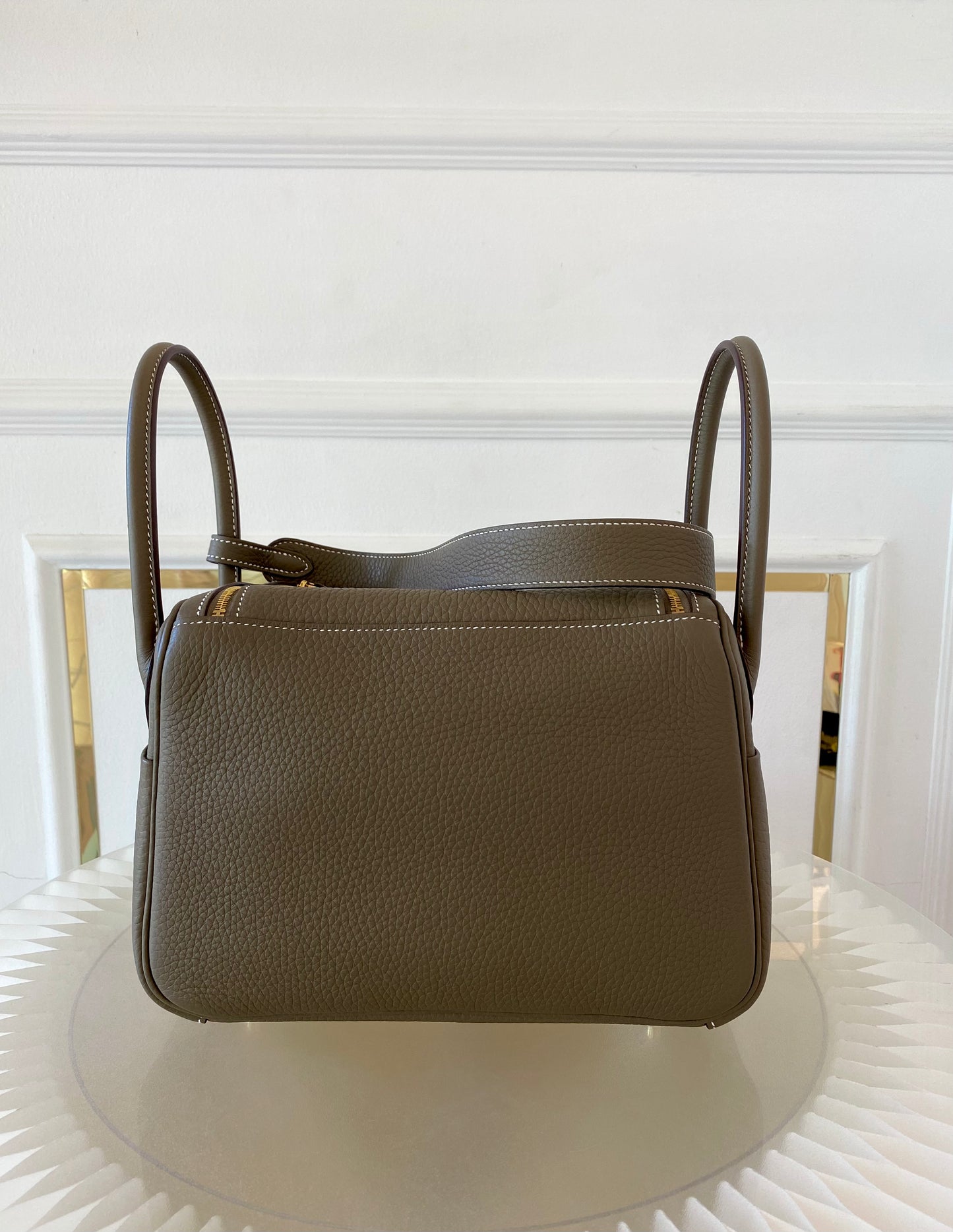HERMES Lindy 26 Etoupe GHW