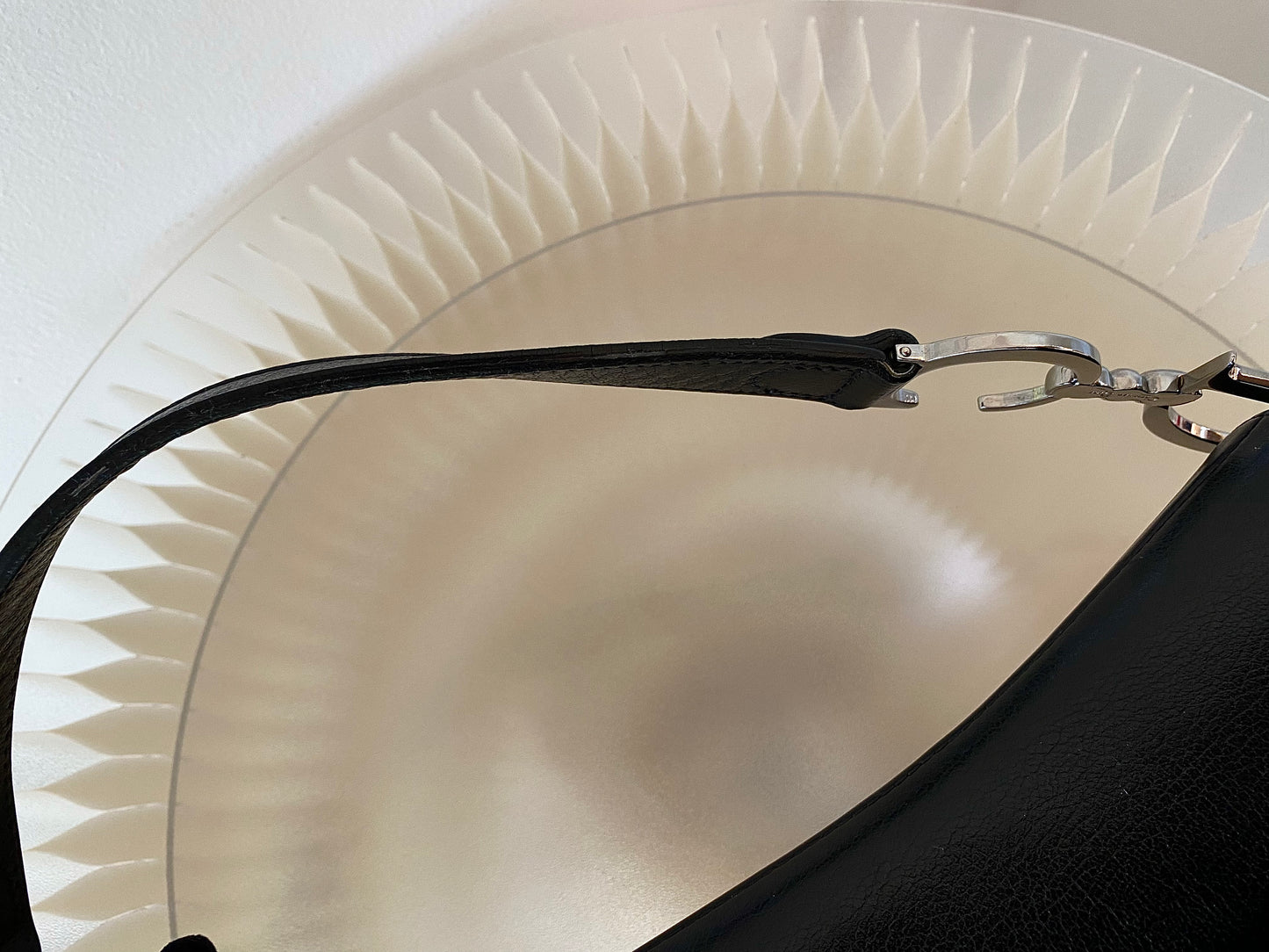 DIOR Saddle Medium in Black SHW