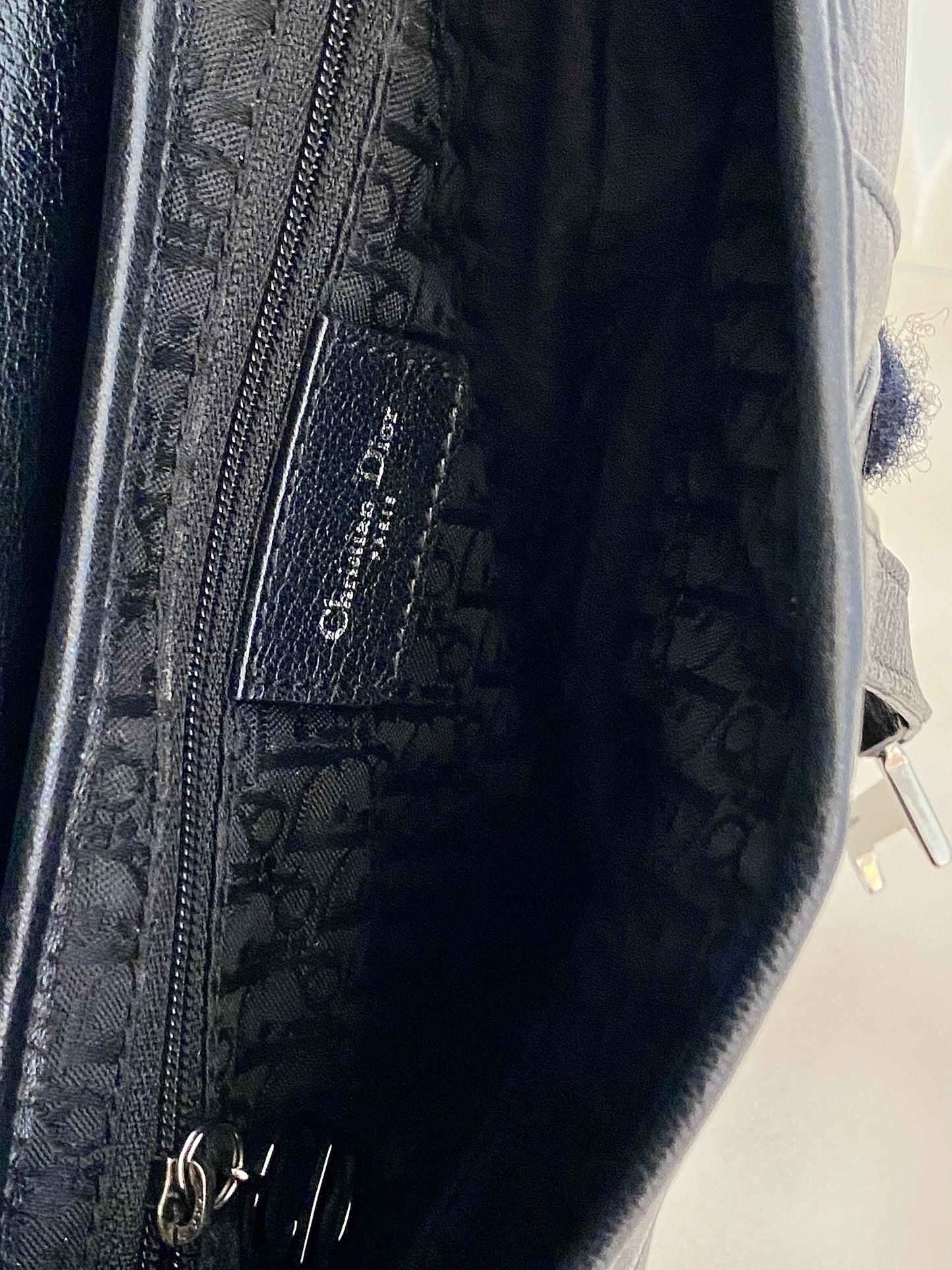 DIOR Saddle Medium in Black SHW