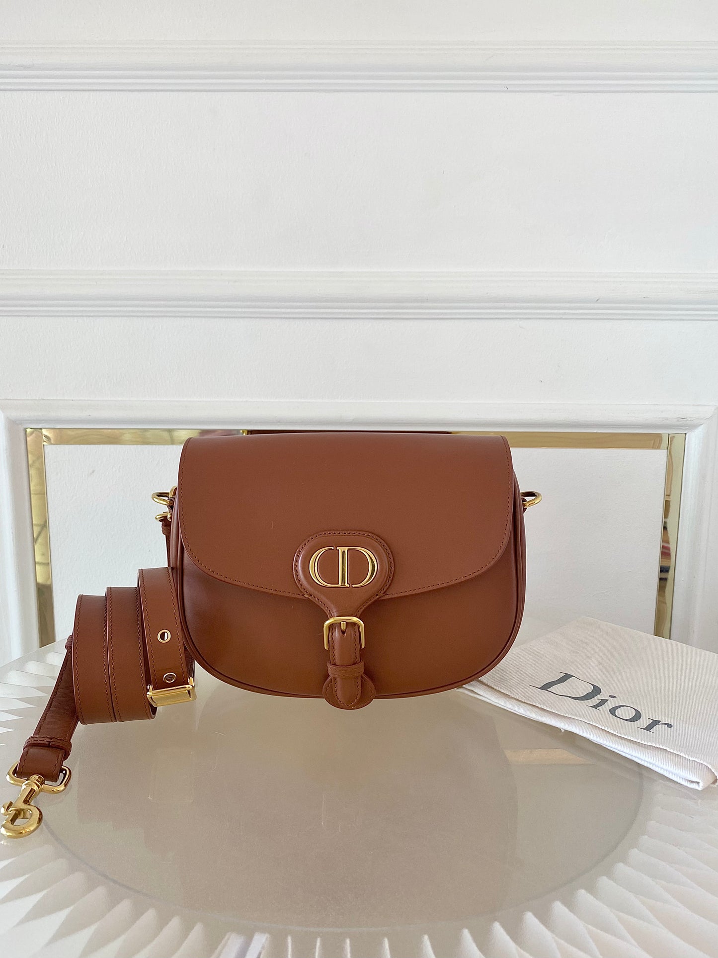 DIOR Bobby Medium in Caramel