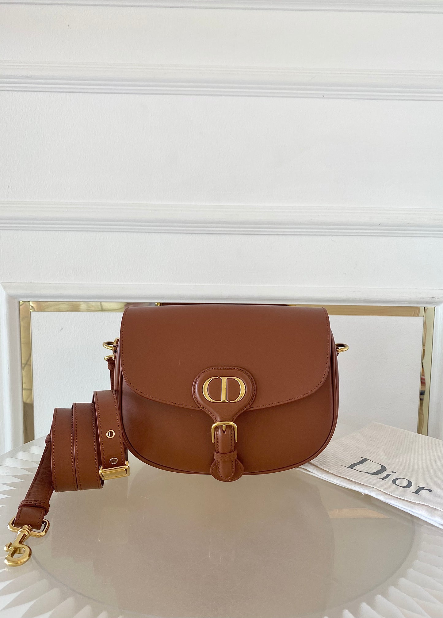 DIOR Bobby Medium in Caramel