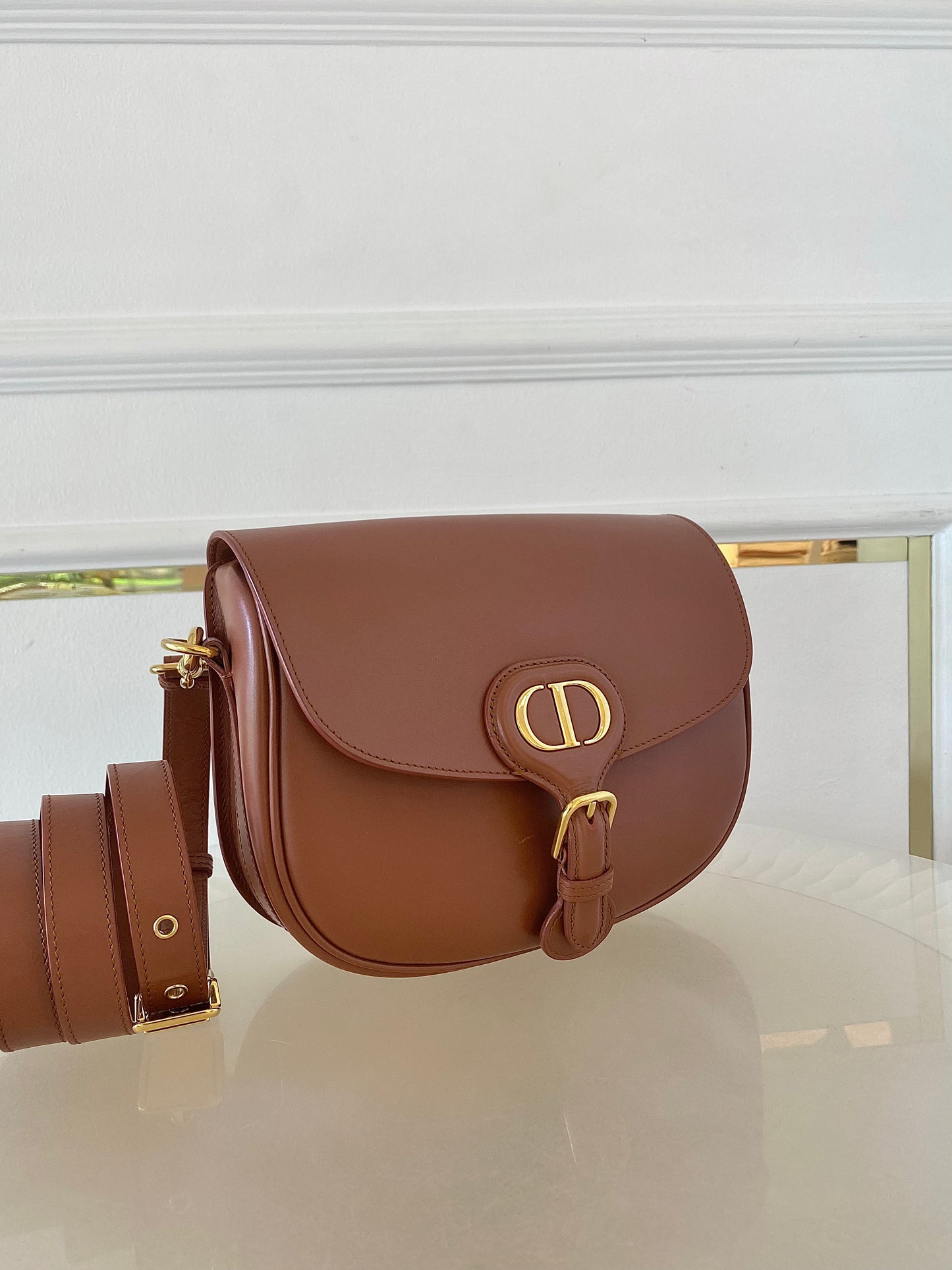 DIOR Bobby Medium in Caramel