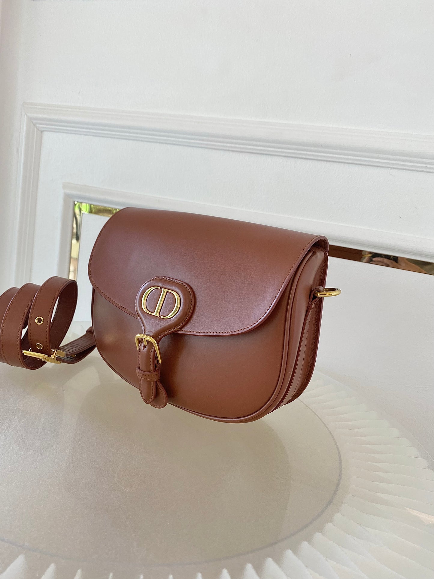 DIOR Bobby Medium in Caramel