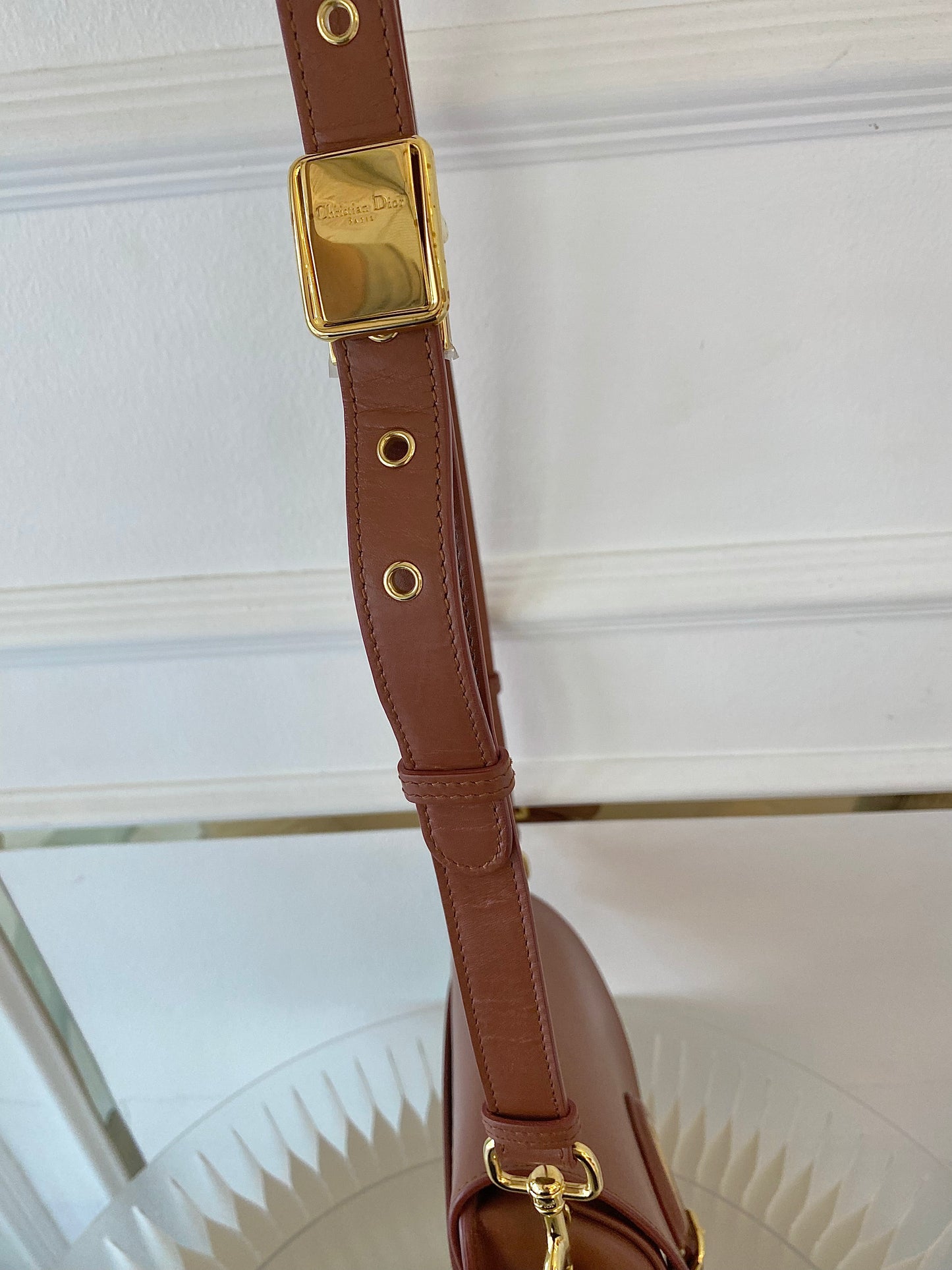 DIOR Bobby Medium in Caramel