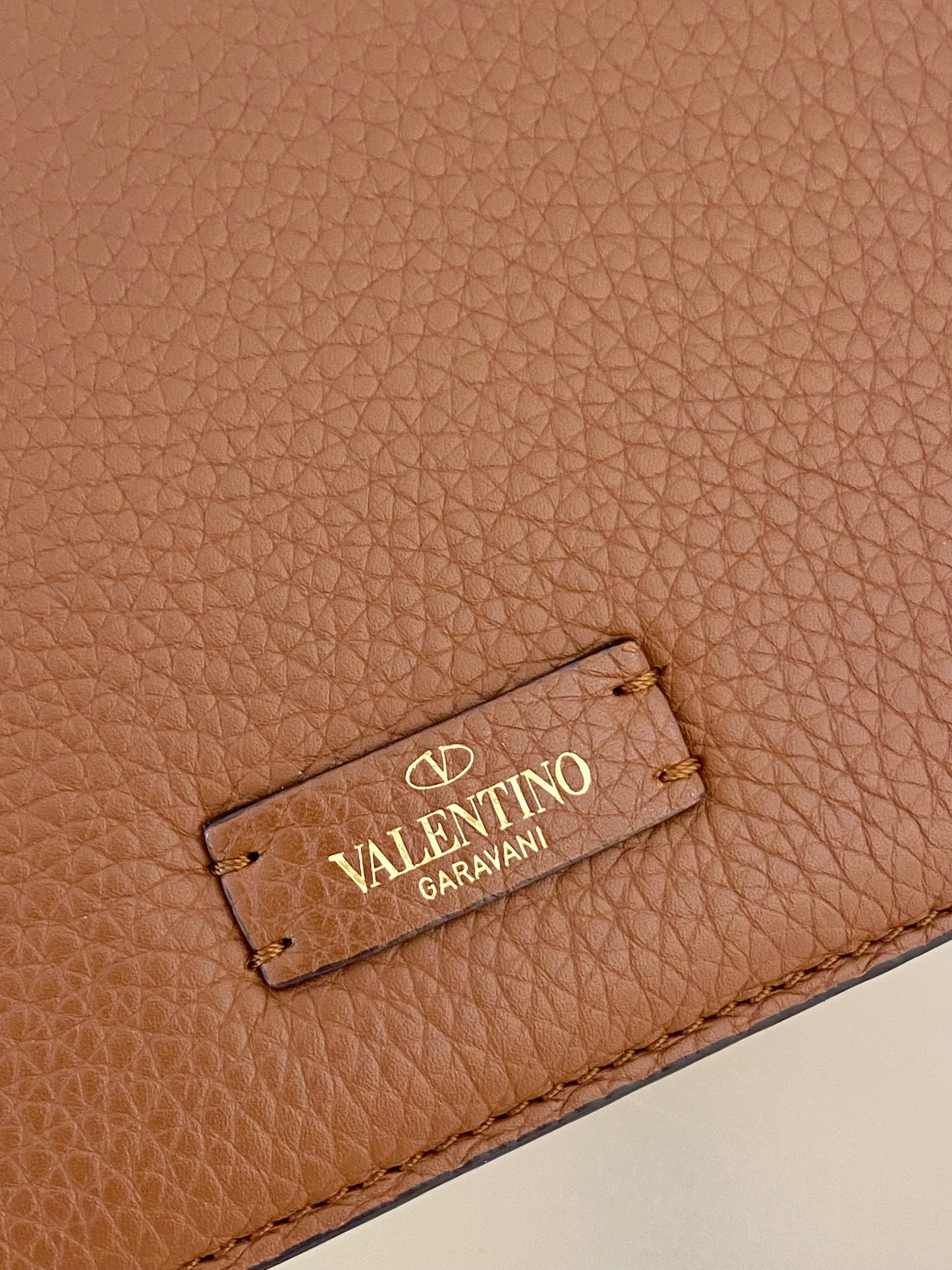 VLTN V Logo Sling Crossbody Pebbled Leather