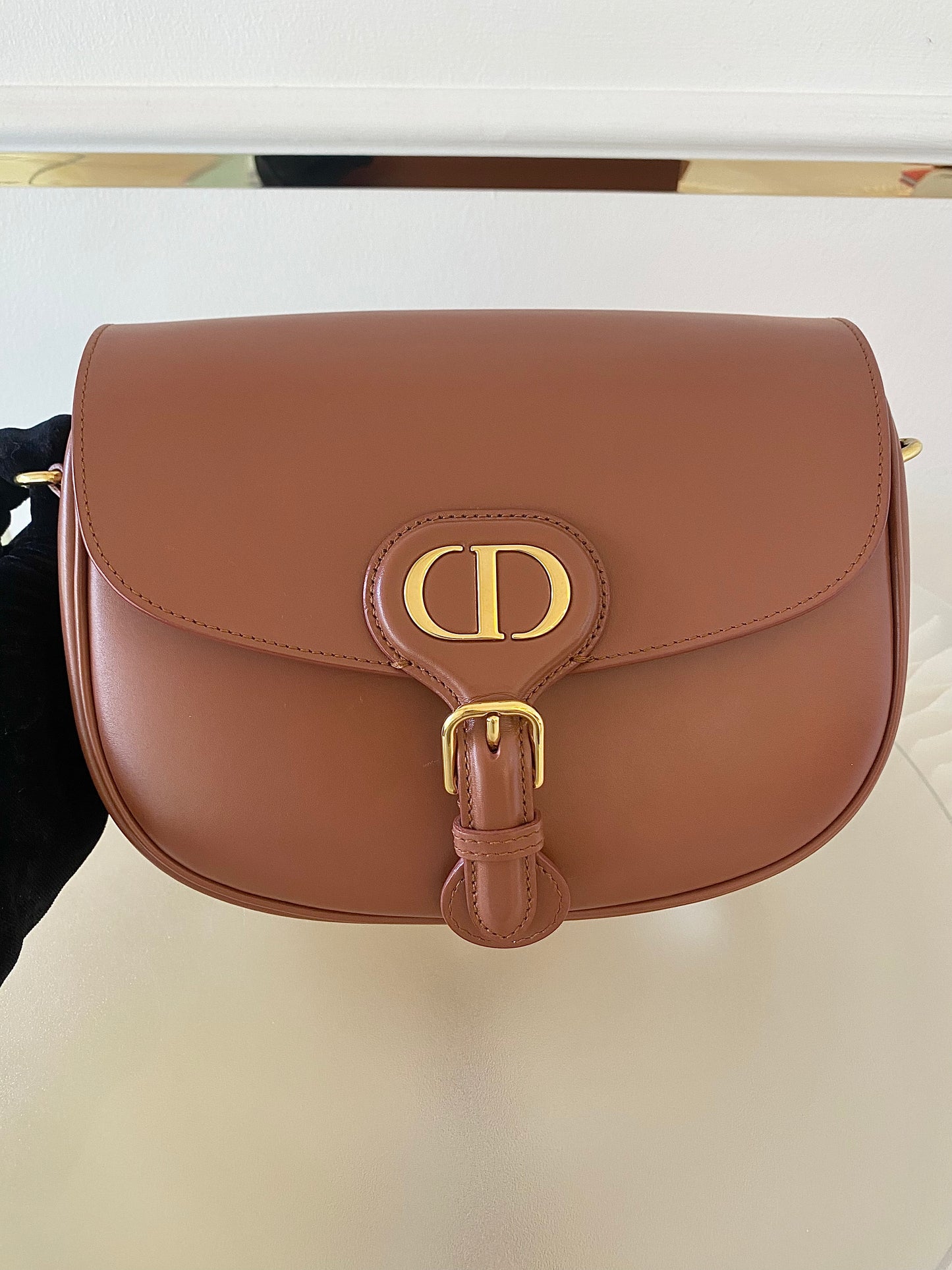 DIOR Bobby Medium in Caramel
