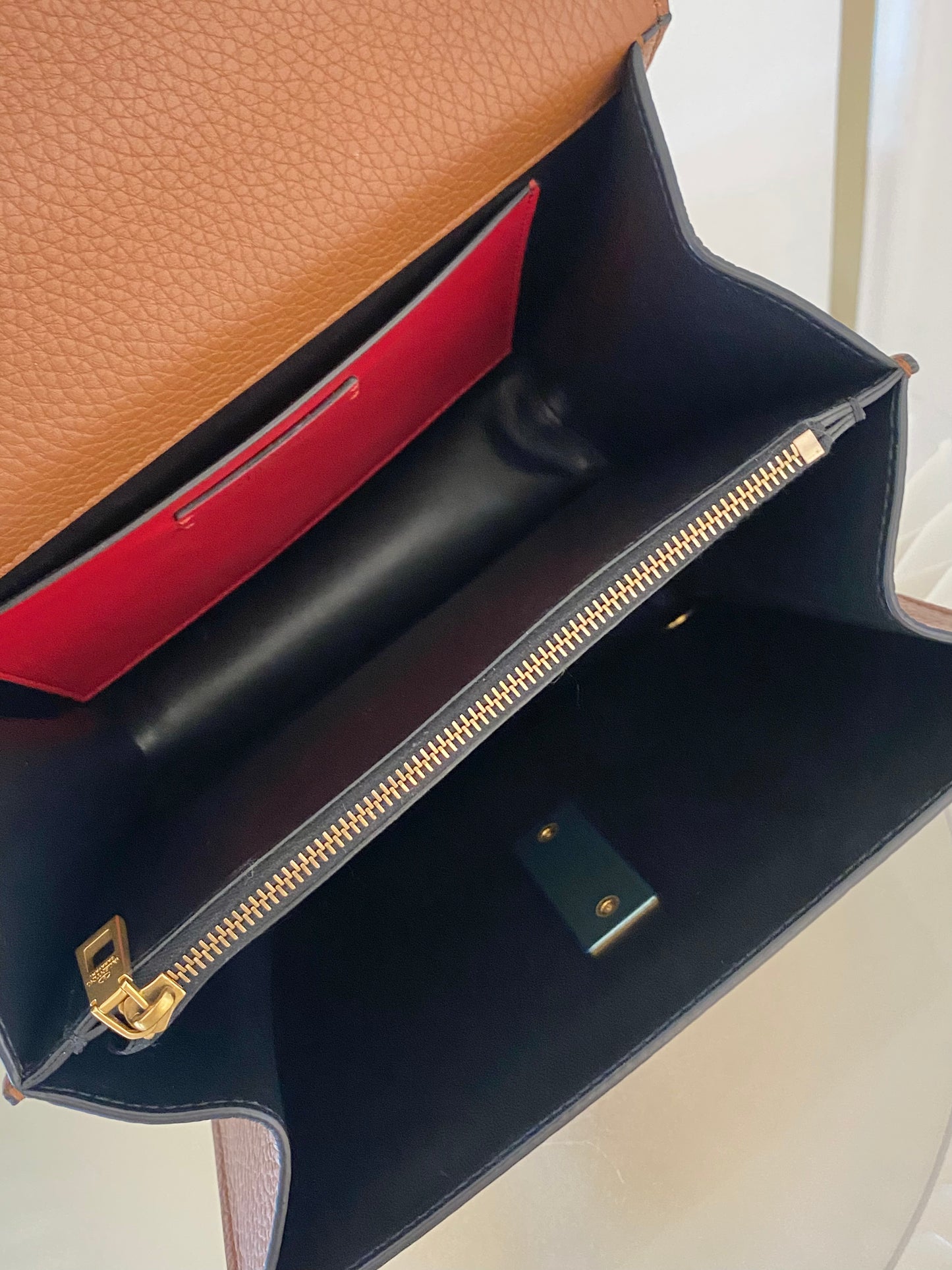 VLTN V Logo Sling Crossbody Pebbled Leather