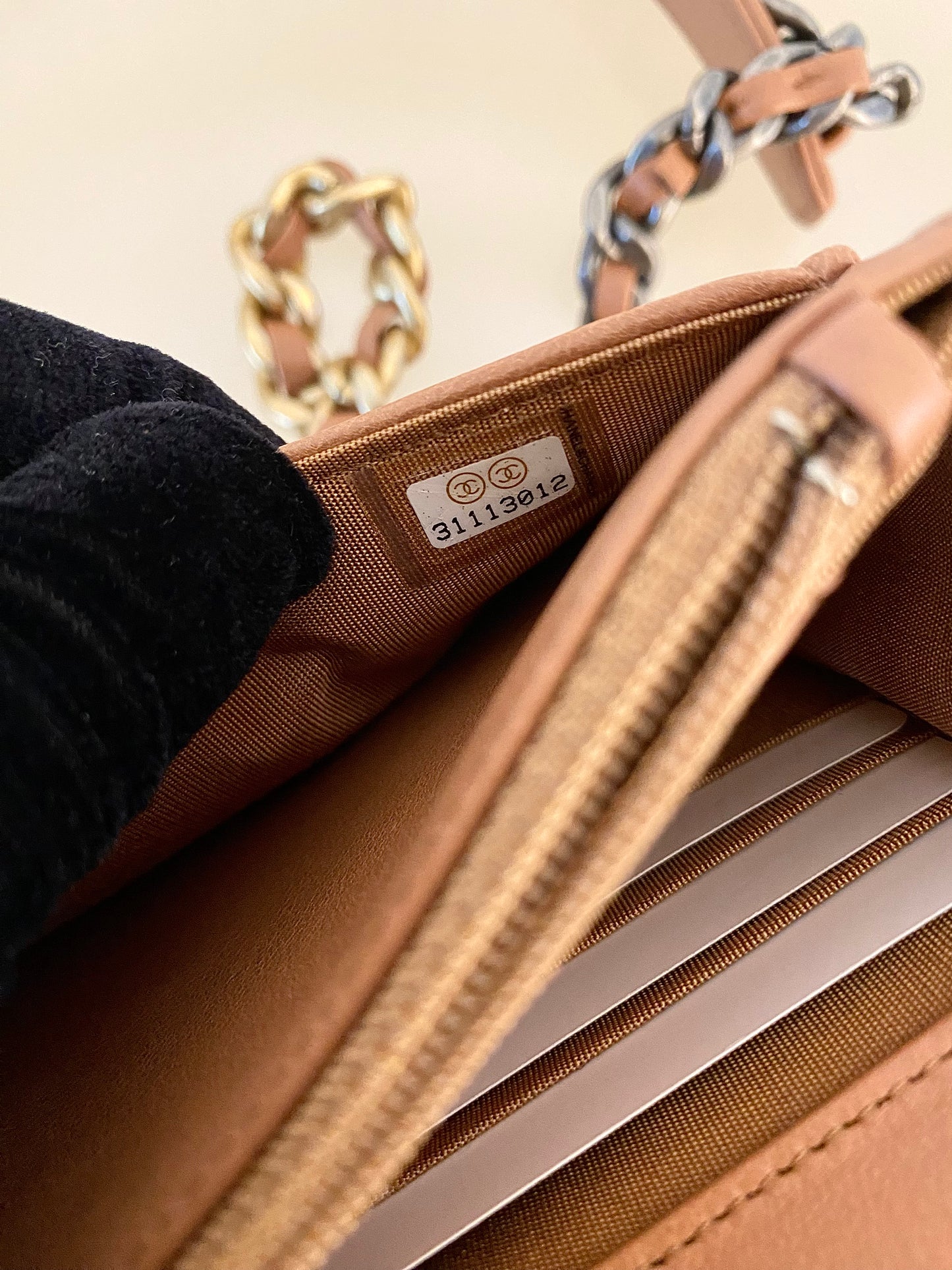 CHANEL C19 WOC Brown Quilted Lambskin Leather