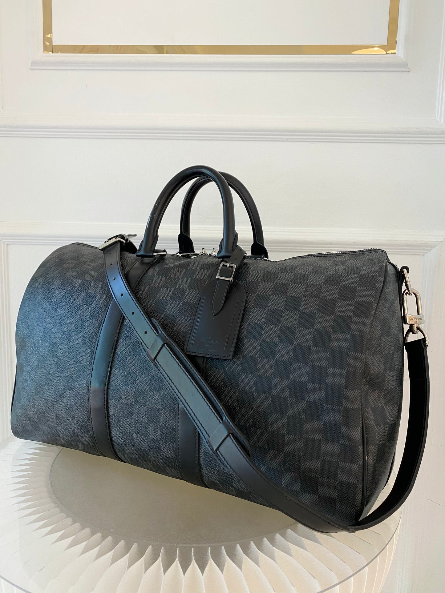 LOUIS VUITTON Keepall 45 Damier Graphite