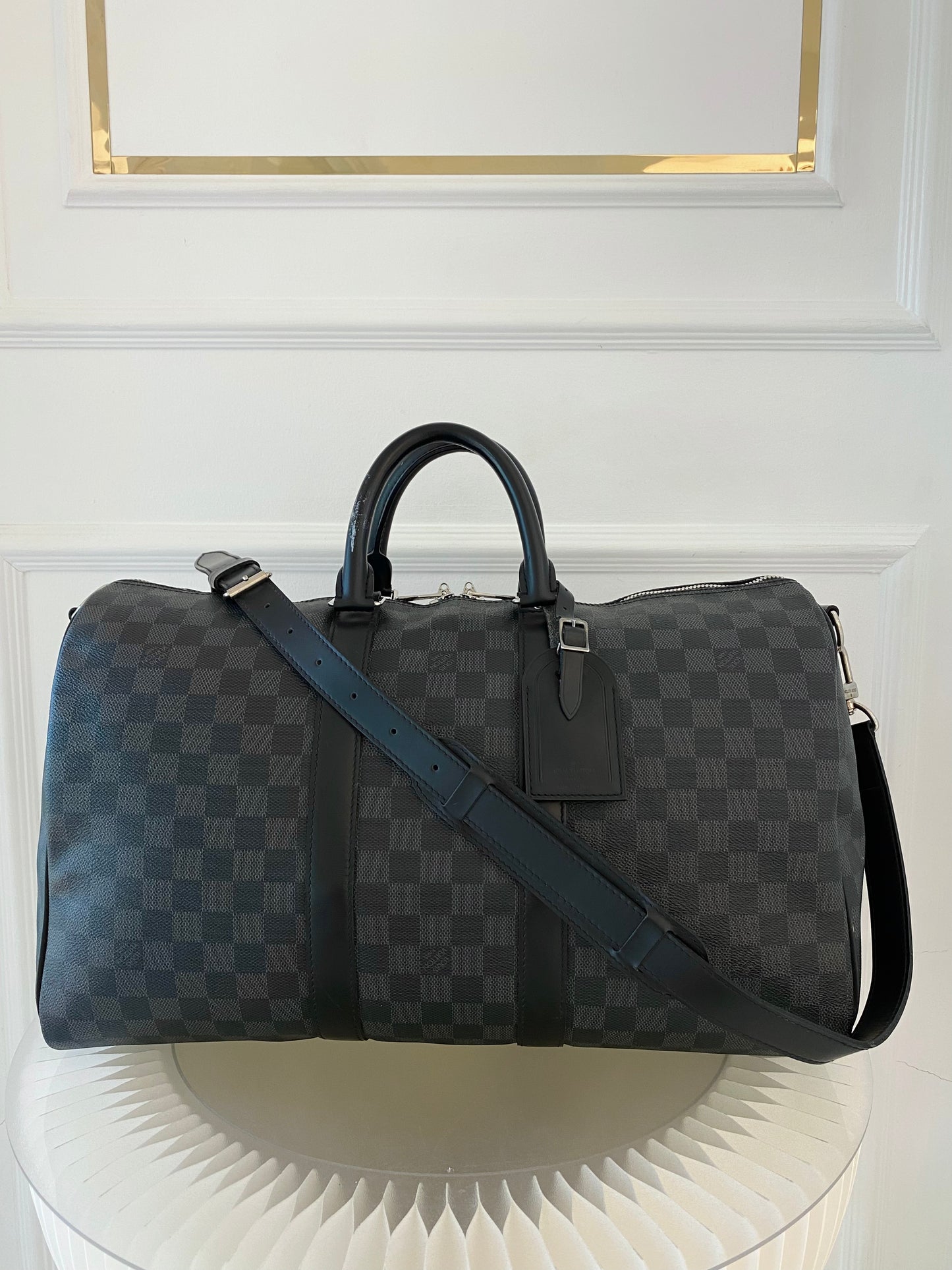 LOUIS VUITTON Keepall 45 Damier Graphite