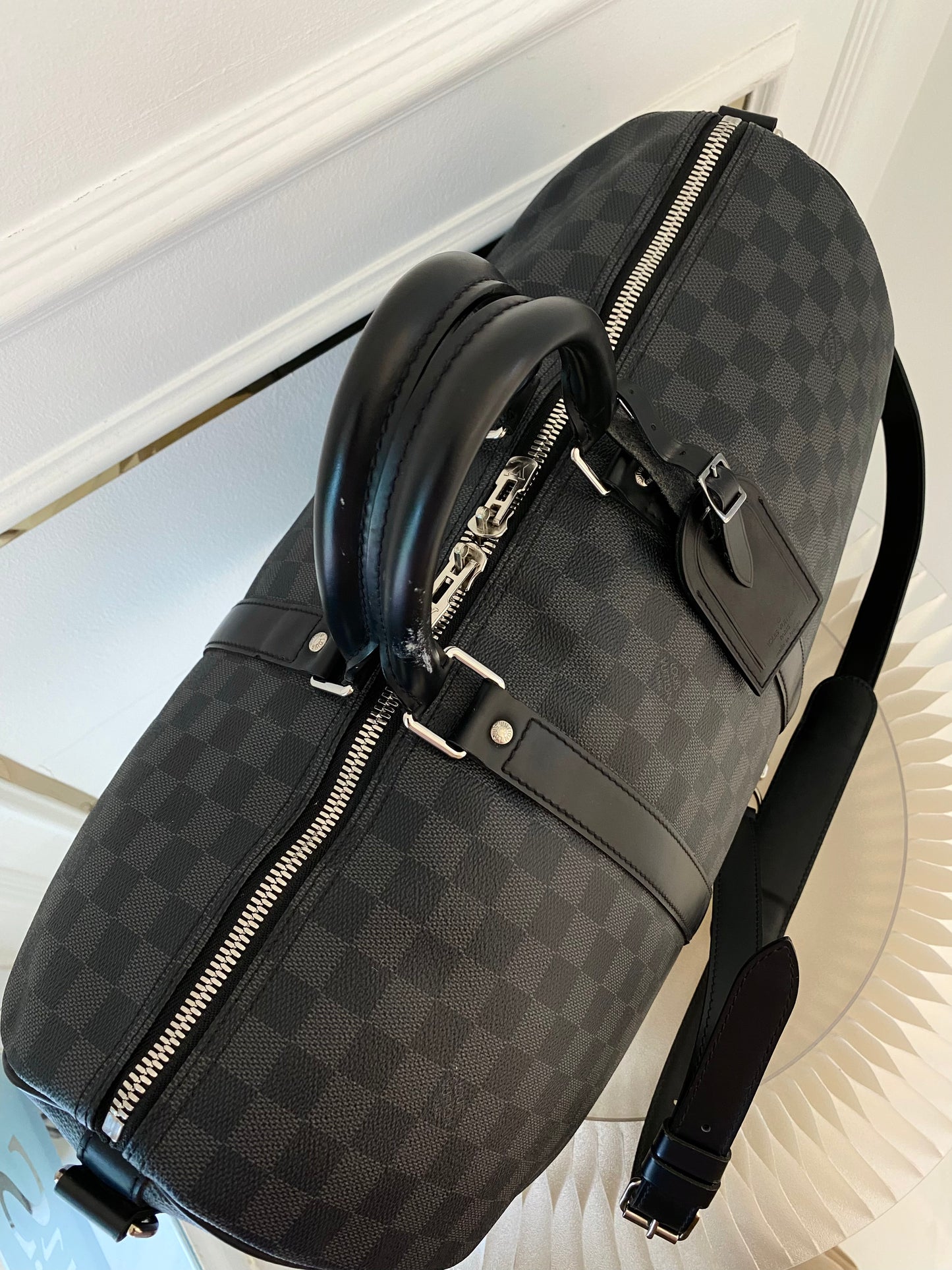 LOUIS VUITTON Keepall 45 Damier Graphite