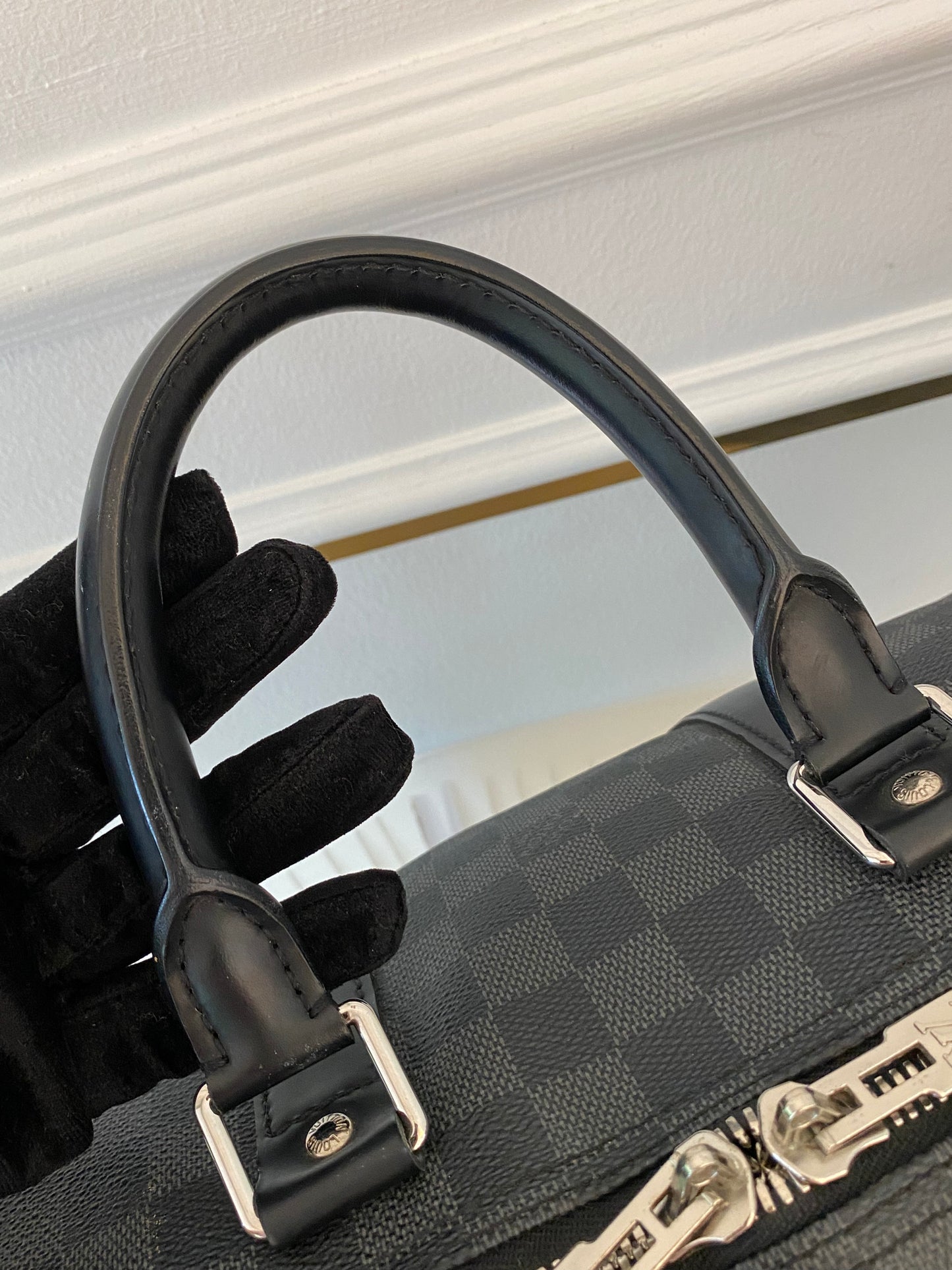 LOUIS VUITTON Keepall 45 Damier Graphite
