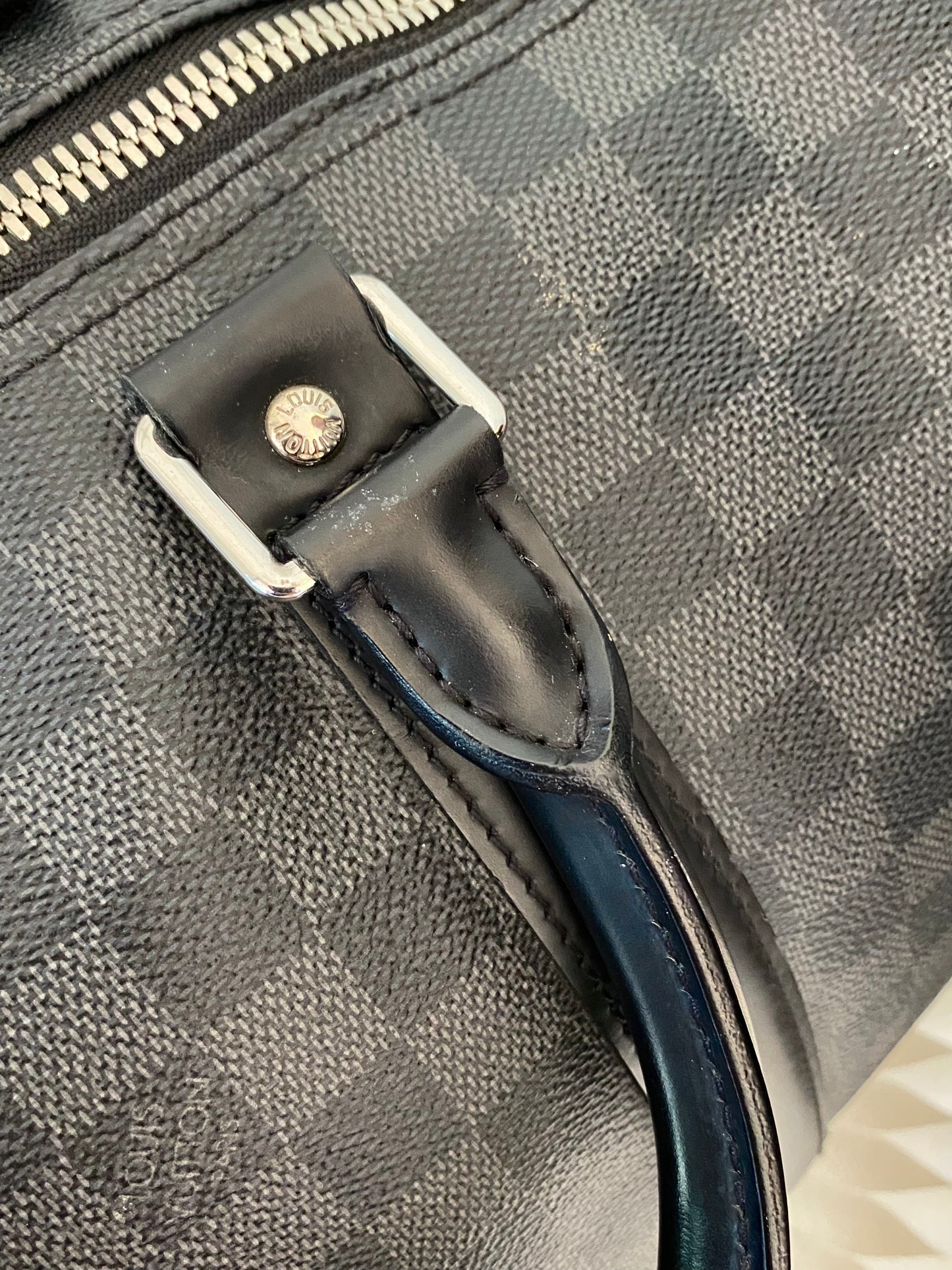 LOUIS VUITTON Keepall 45 Damier Graphite
