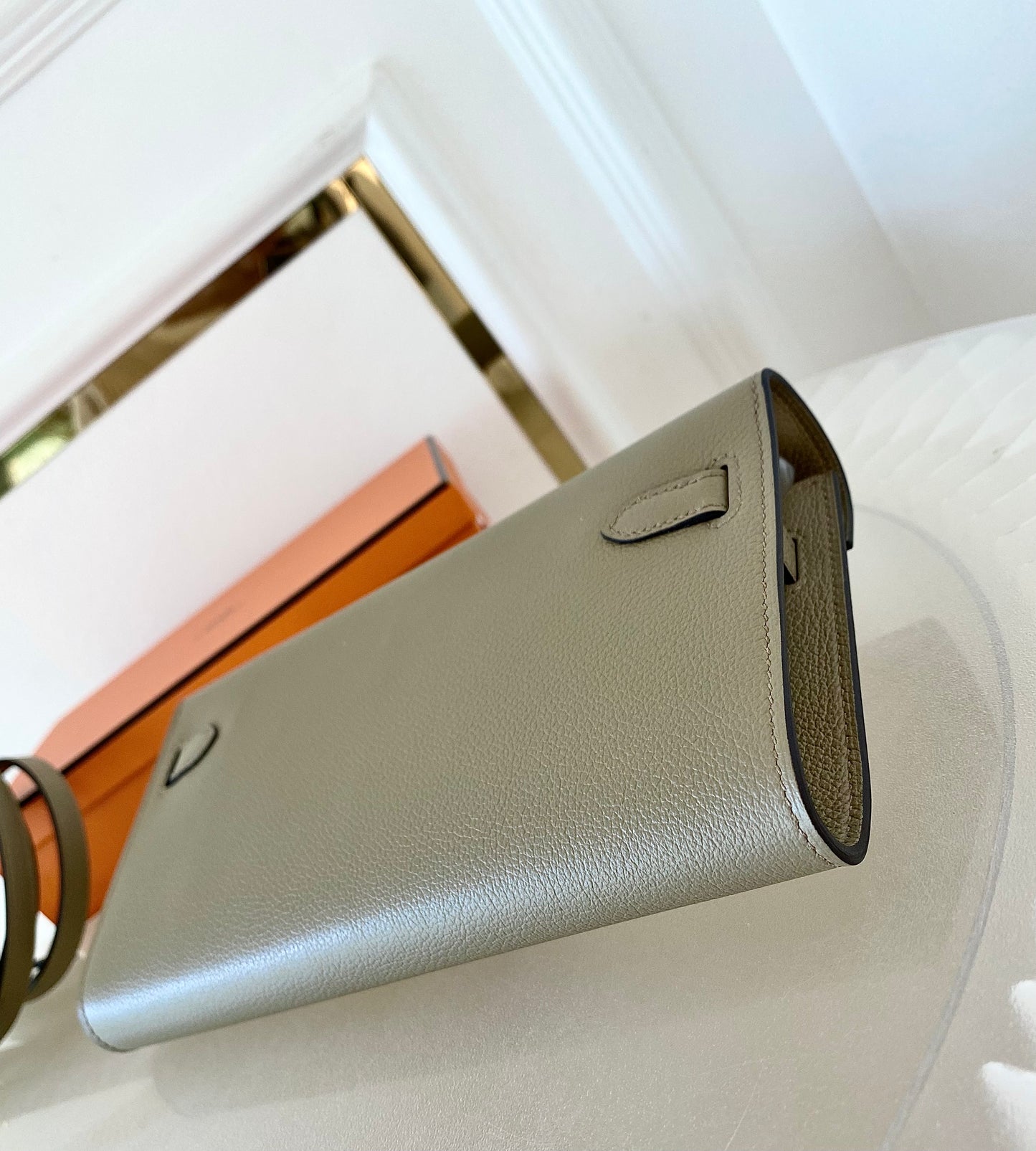 HERMES Kelly To Go Beige Marfa GHW