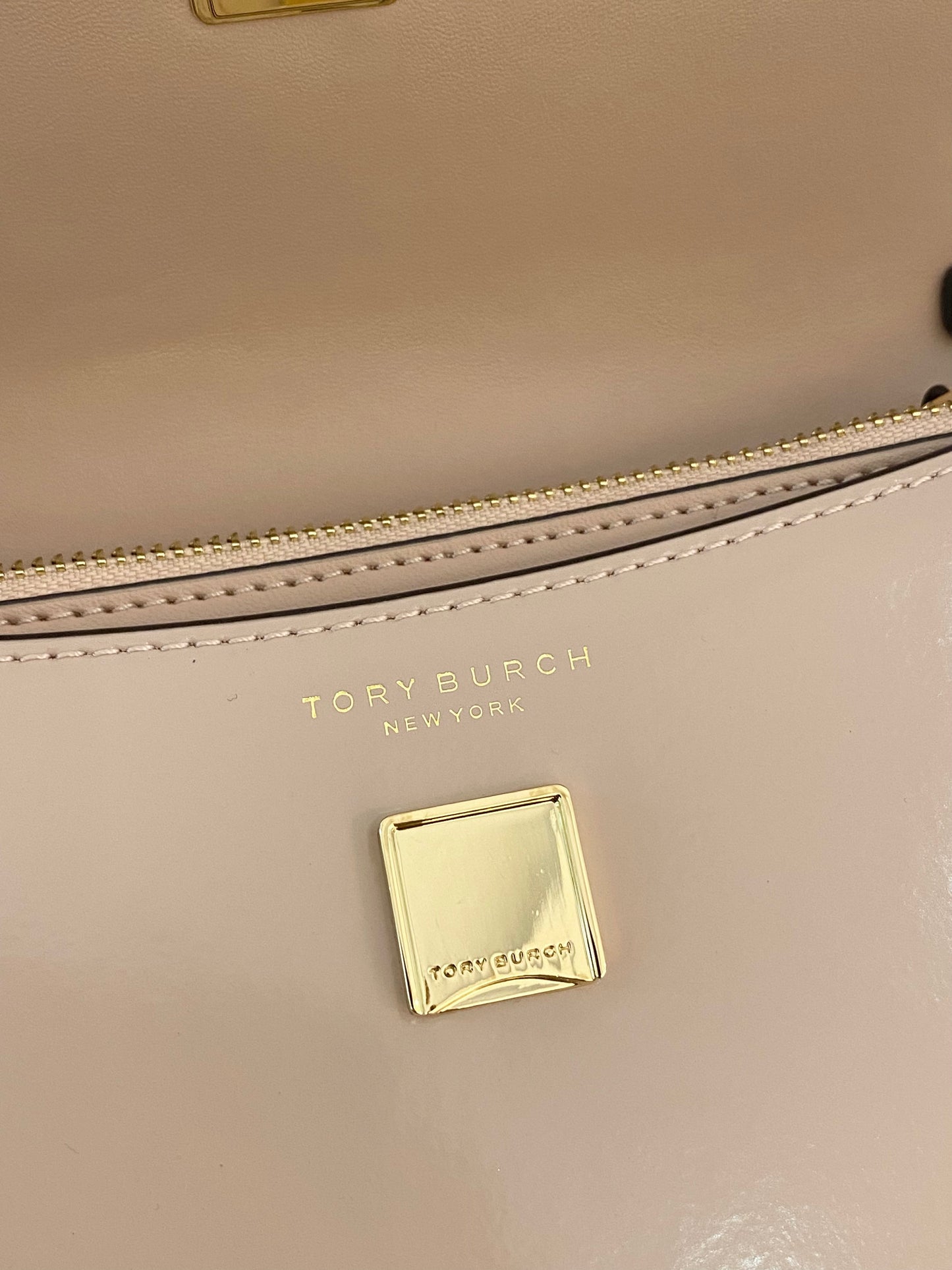 Tory Burch Britten Patent Chain Wallet
