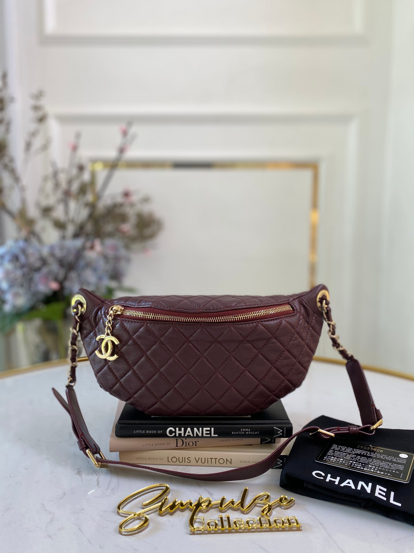 Banane Waistbag Burgundy GHW