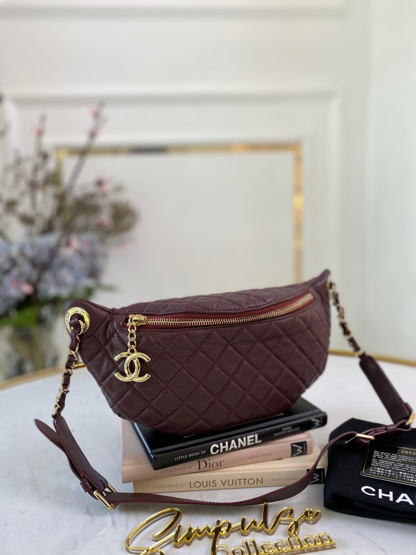 Banane Waistbag Burgundy GHW