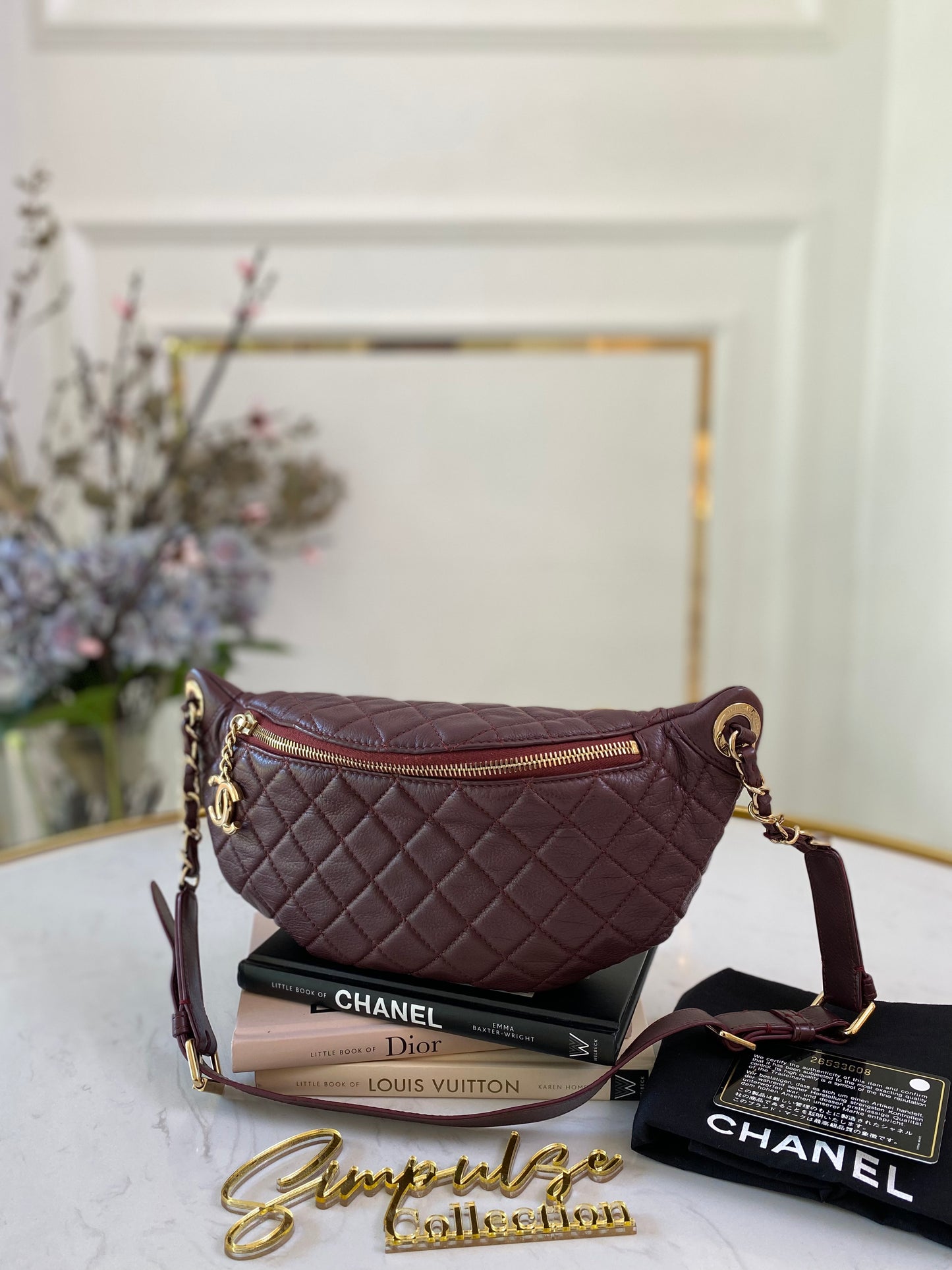 Banane Waistbag Burgundy GHW