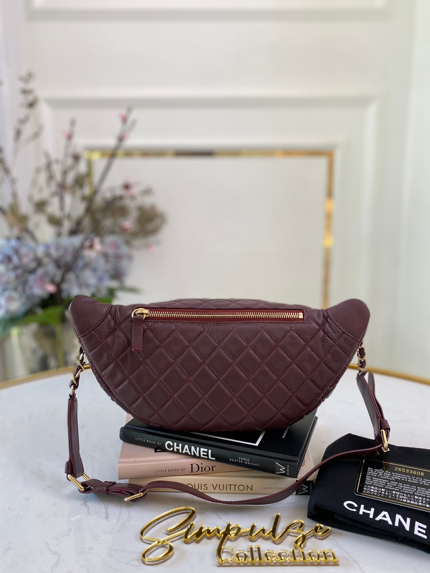 Banane Waistbag Burgundy GHW