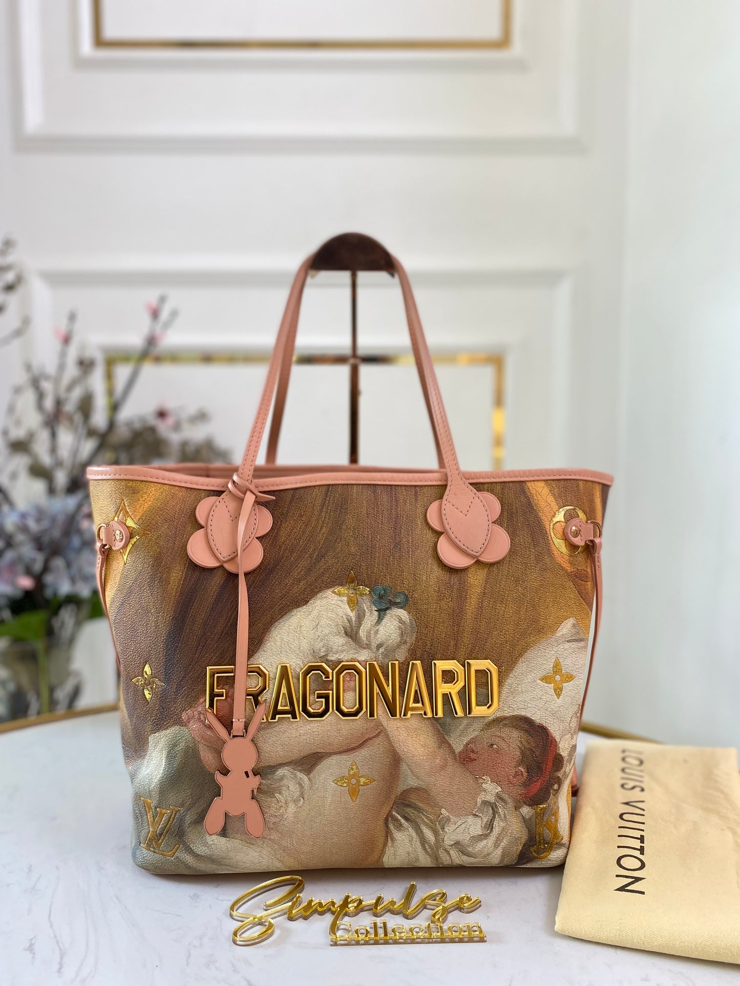 L V Neverfull Jeff Koons Fragonard Limited Edition