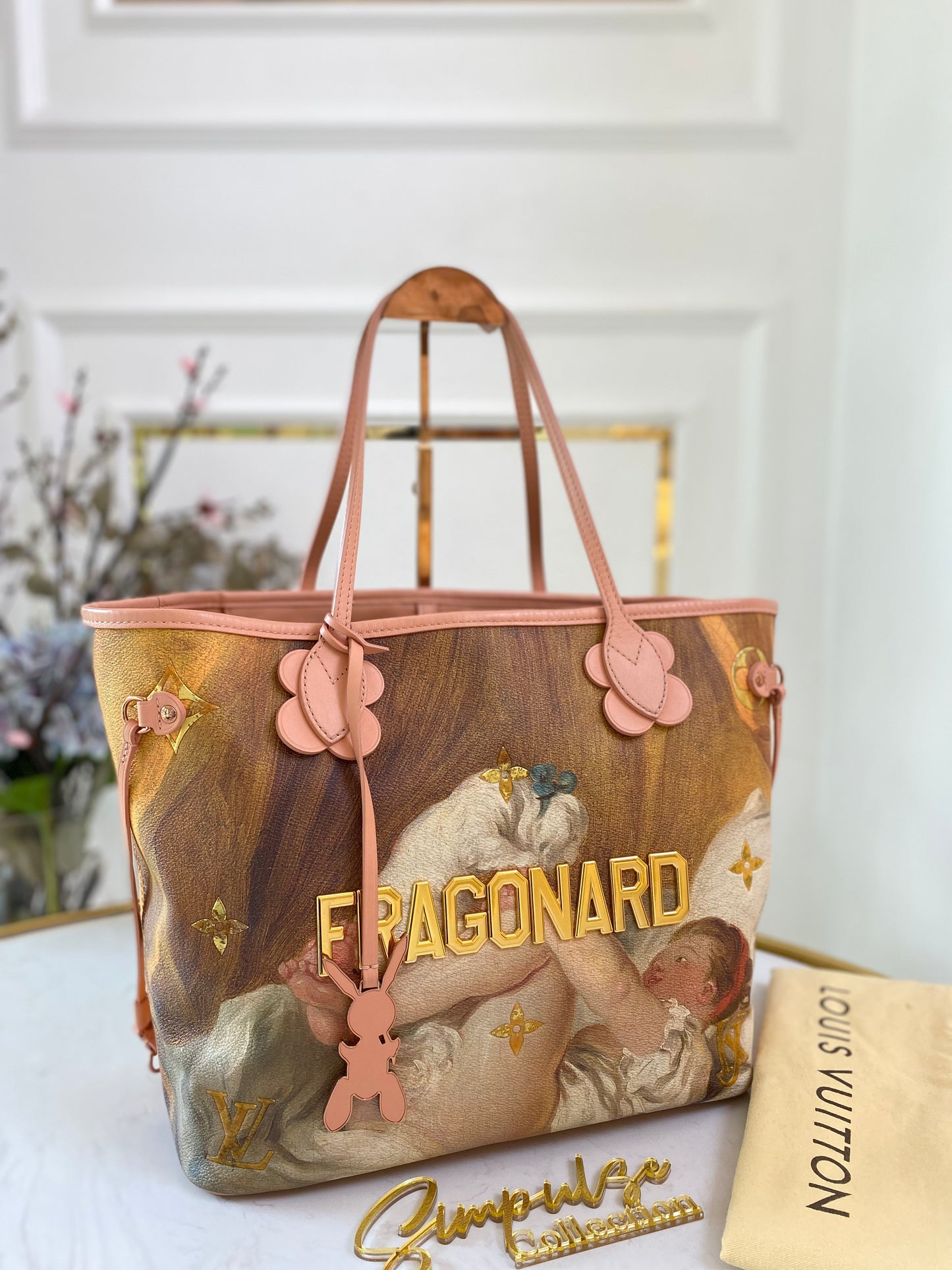 L V Neverfull Jeff Koons Fragonard Limited Edition