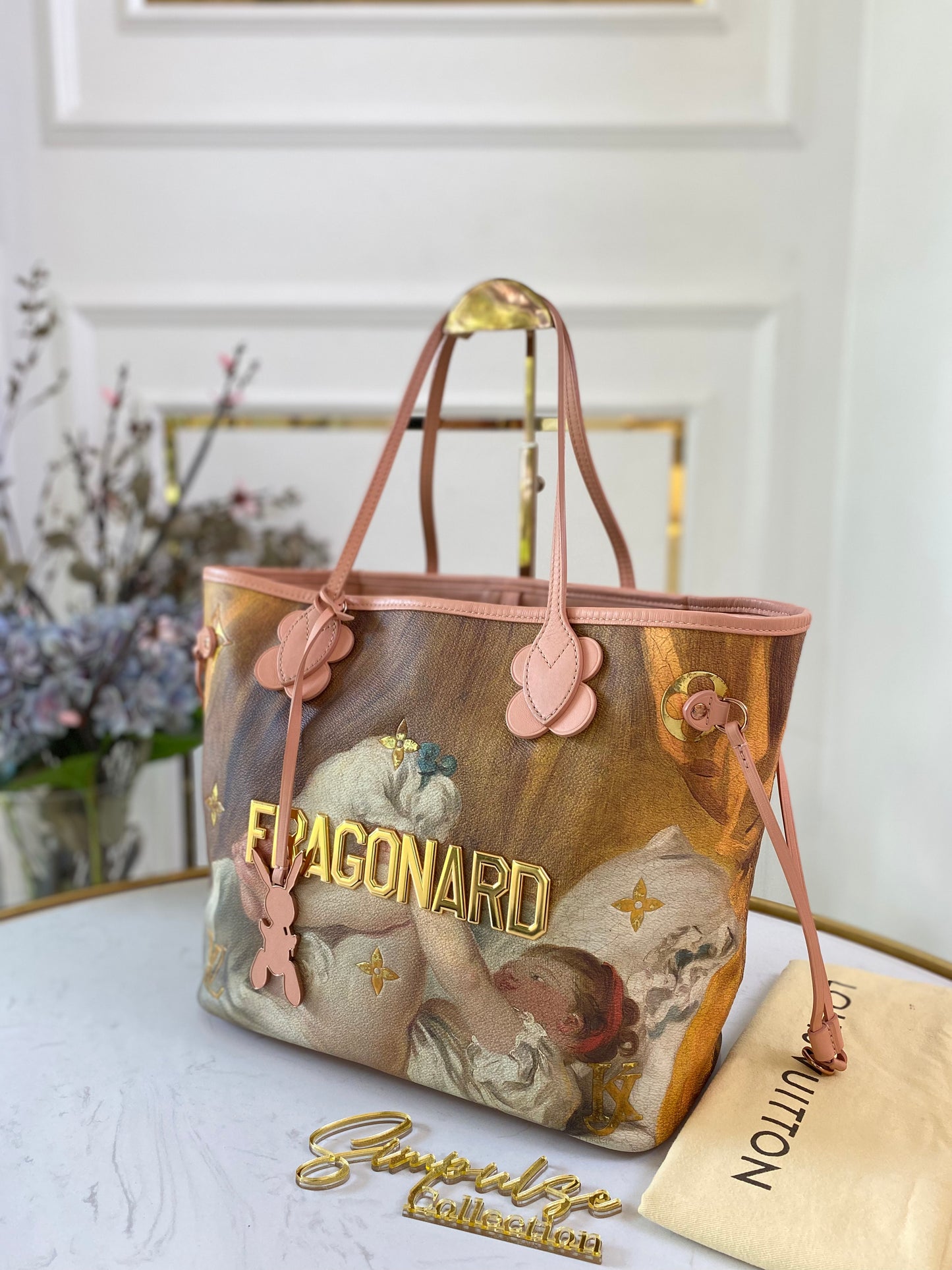 L V Neverfull Jeff Koons Fragonard Limited Edition