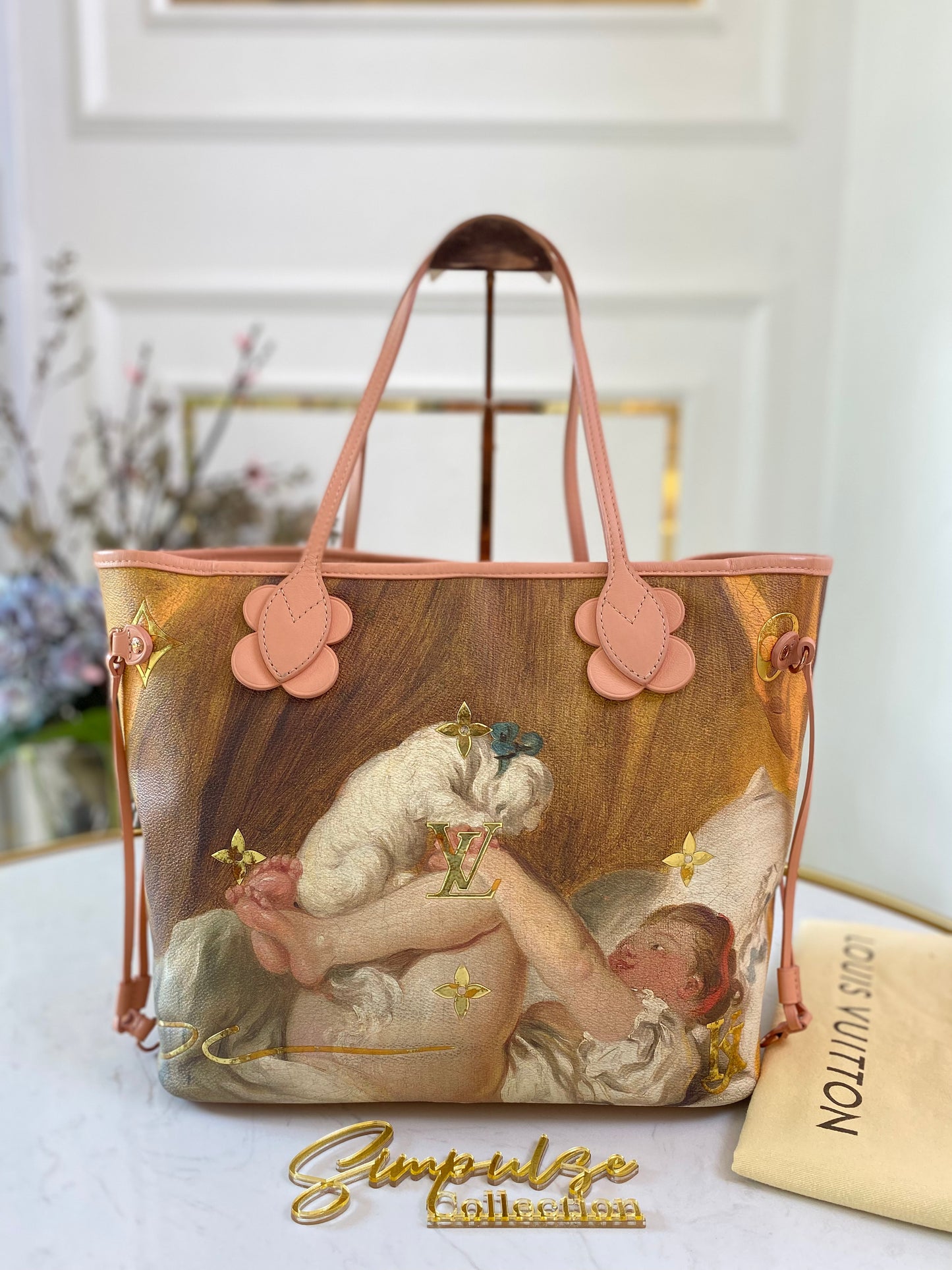 L V Neverfull Jeff Koons Fragonard Limited Edition