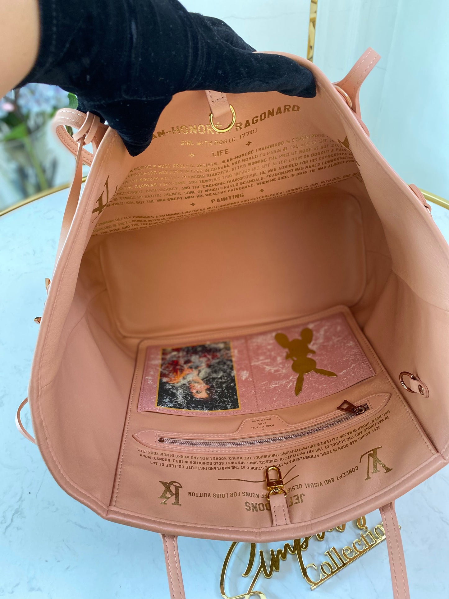 L V Neverfull Jeff Koons Fragonard Limited Edition