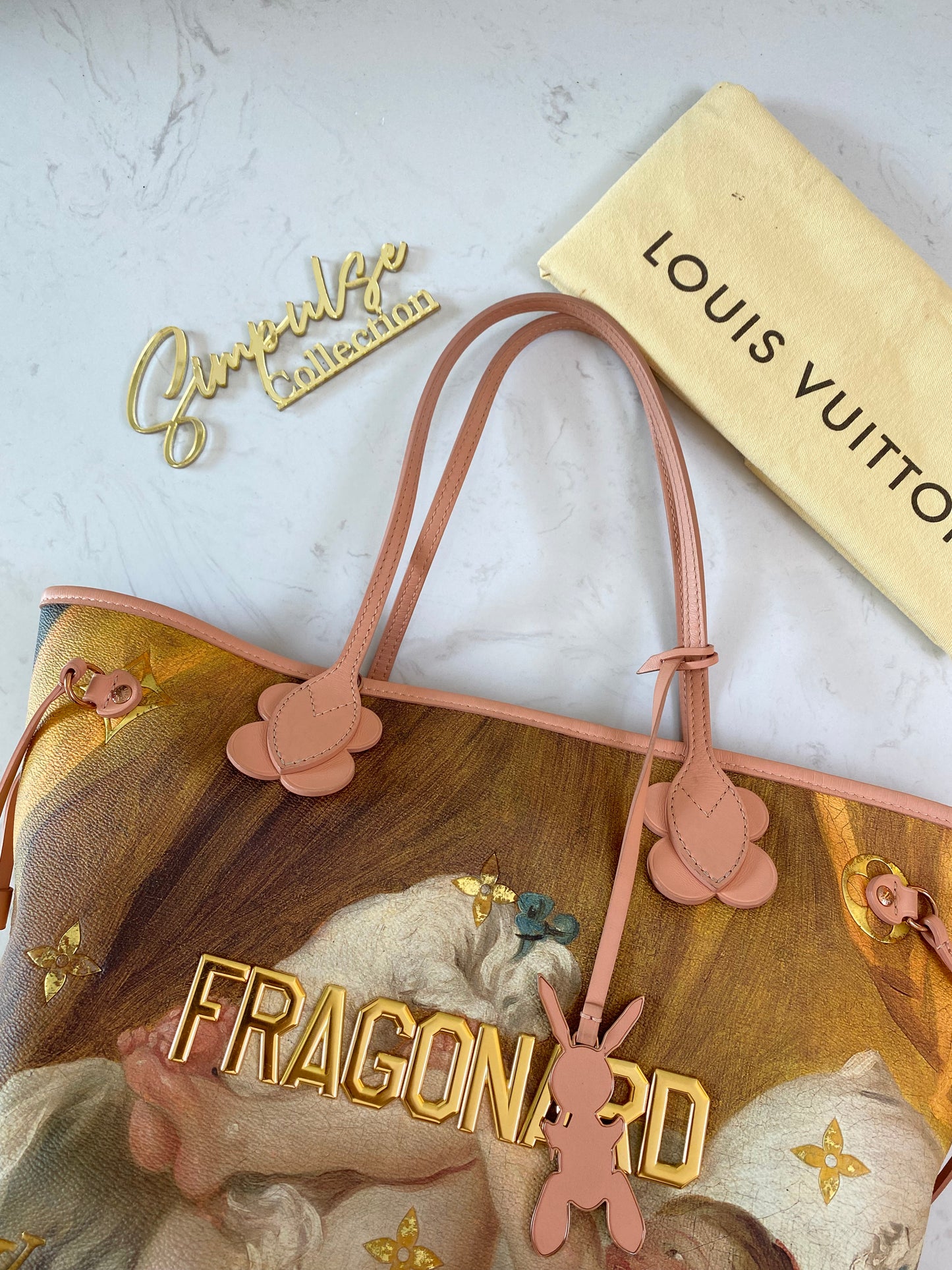 L V Neverfull Jeff Koons Fragonard Limited Edition