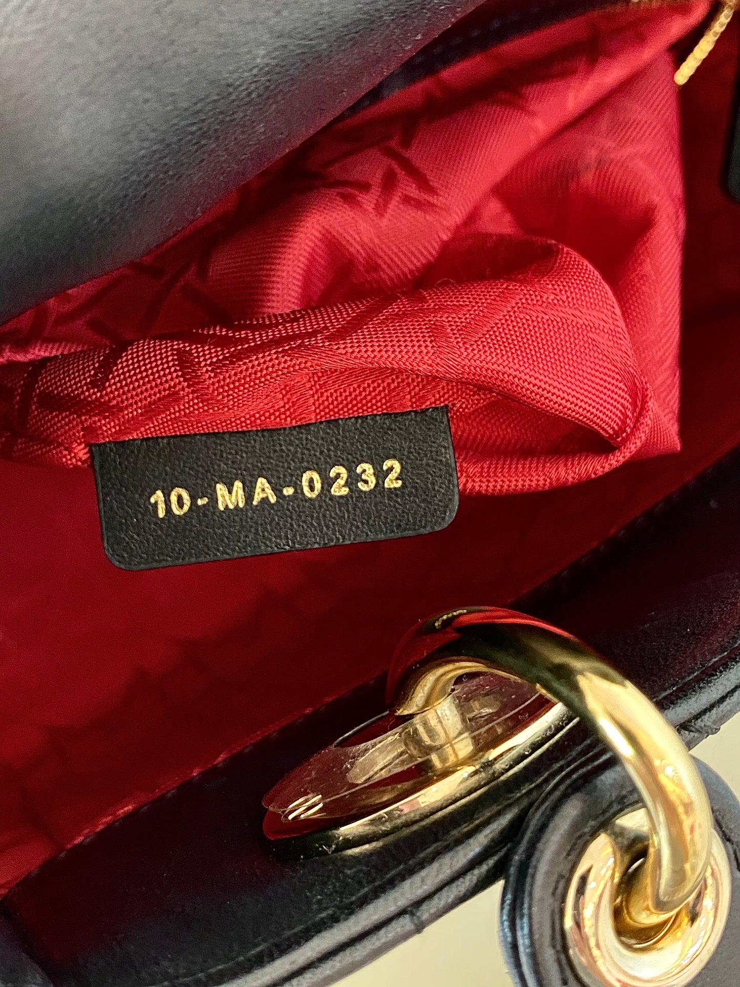 DIOR Lady D Small Black w/ ABC Strap SHW