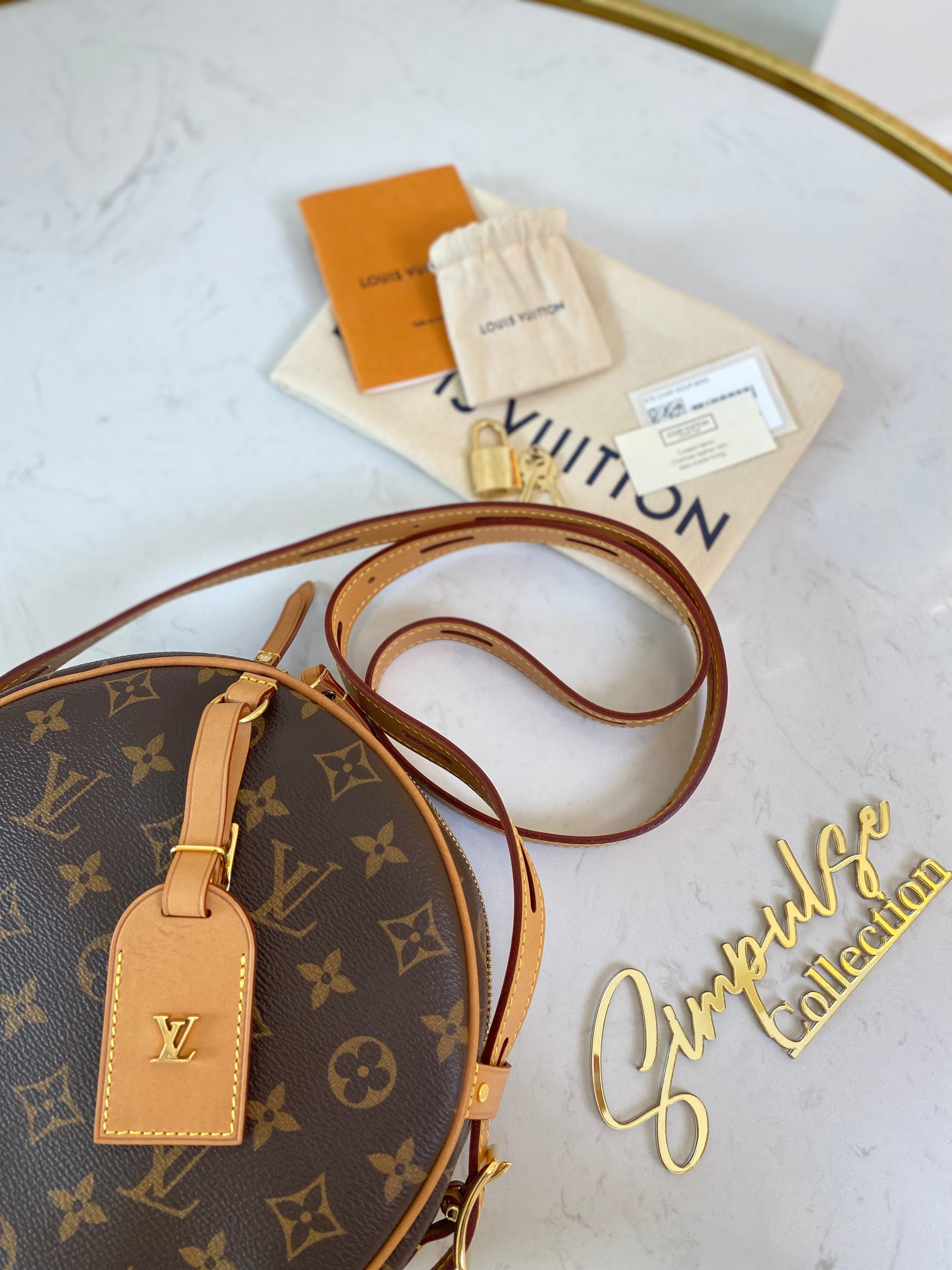 louis vuitton boite chapeau souple backpack Bote PM Exterior Back stained with Other The Louis Vuitton Boite Chapeau: